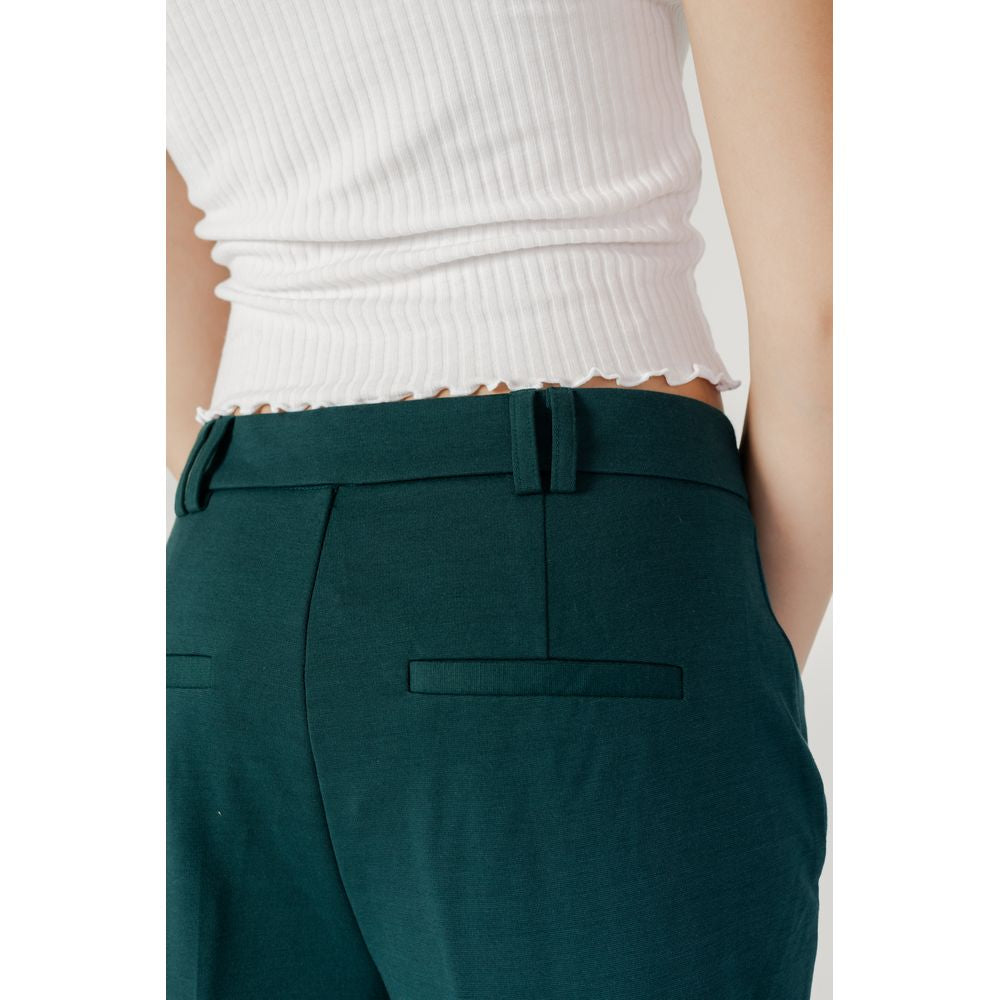 Only Green Polyester Pant Only