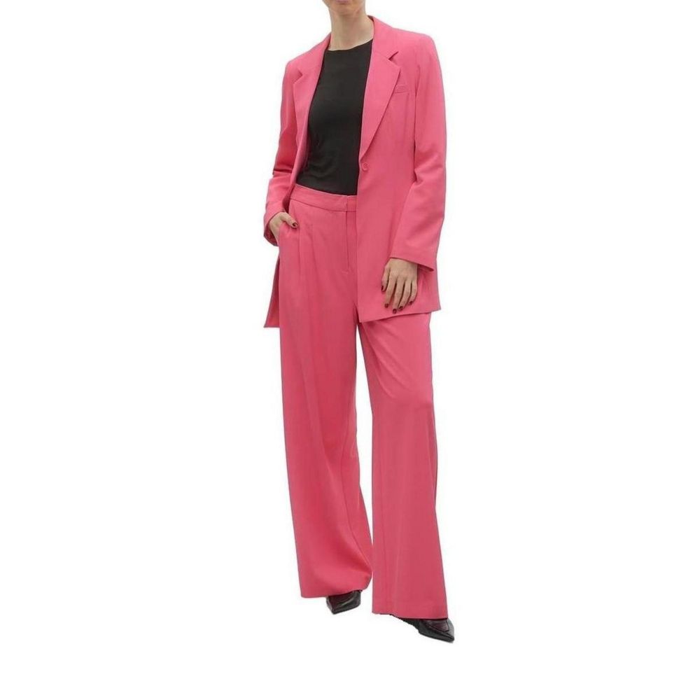 Vero Moda Pink Polyester Pant Vero Moda