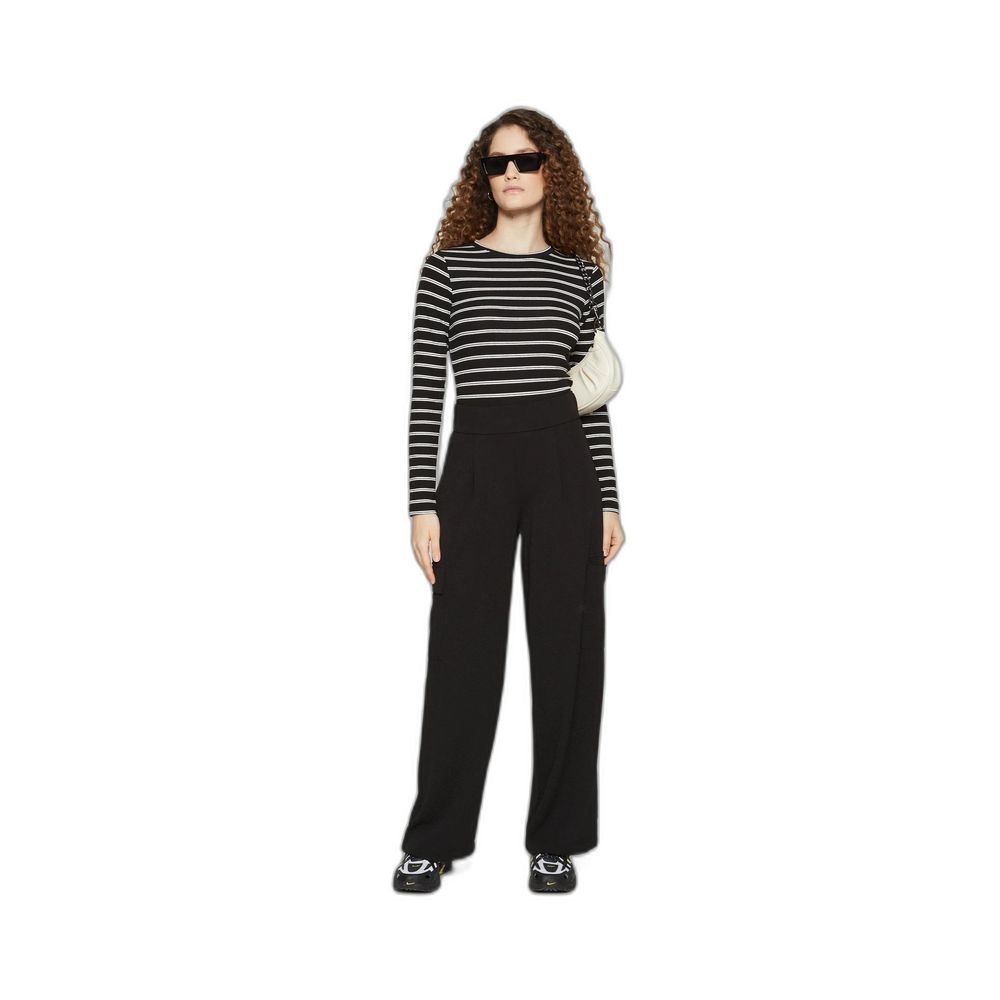 Jacqueline De Yong Black Polyester Pant Jacqueline De Yong