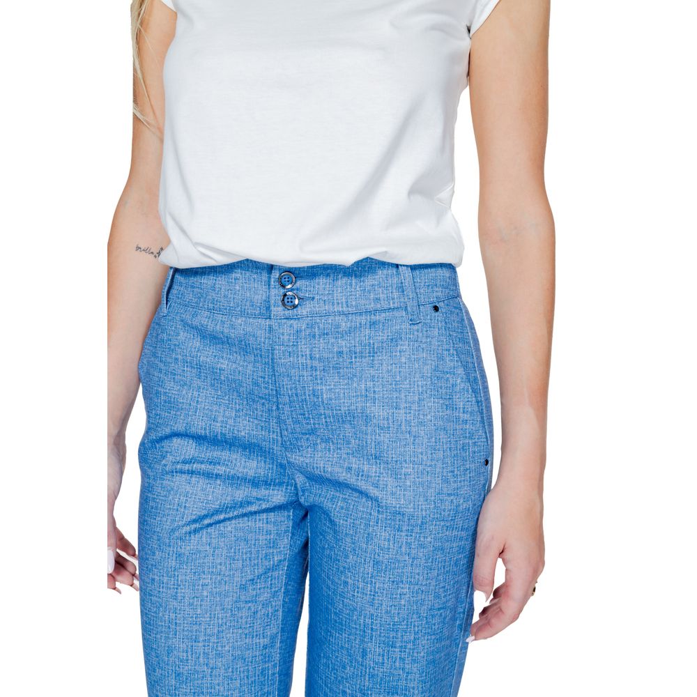 Street One Blue Polyester Pant Street One