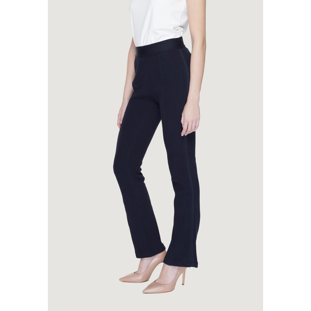 Street One Blue Cotton Pant Street One