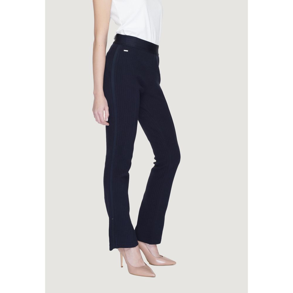Street One Blue Cotton Pant Street One
