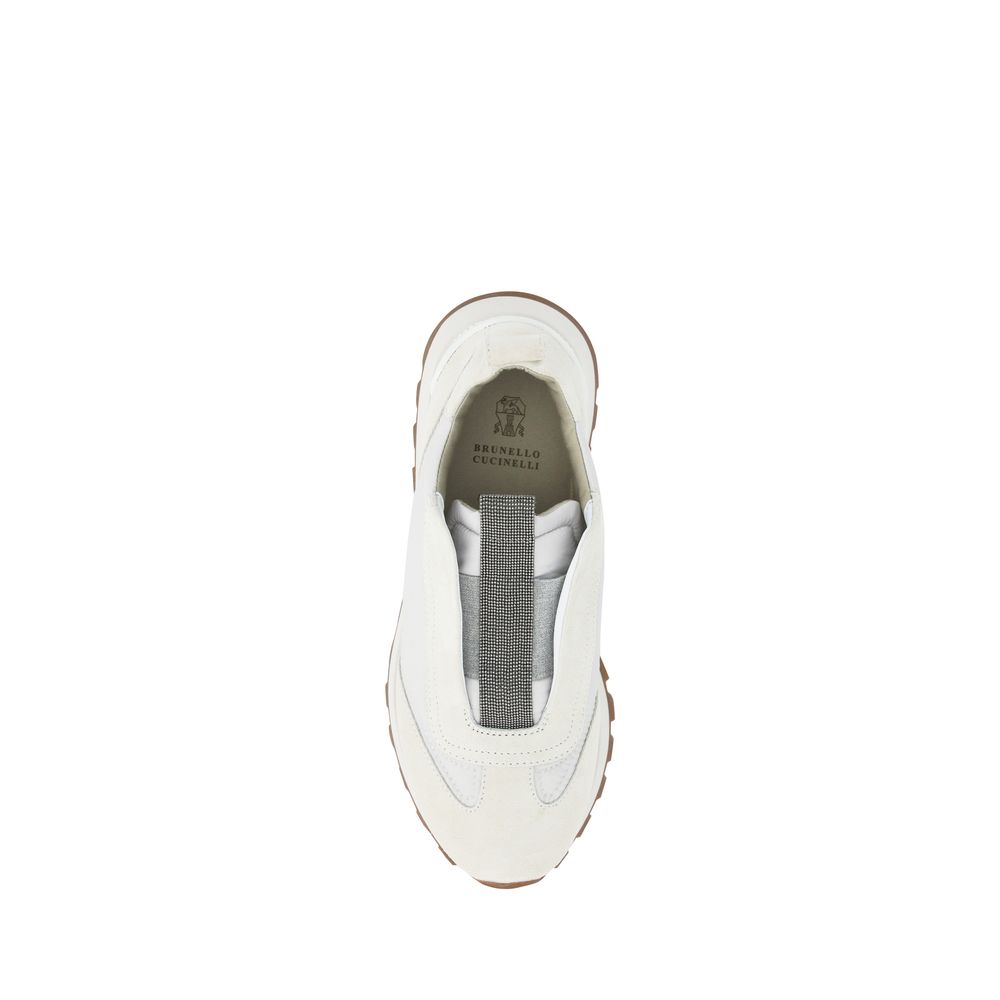 Brunello Cucinelli White Rubber Low Top Sneakers Brunello Cucinelli