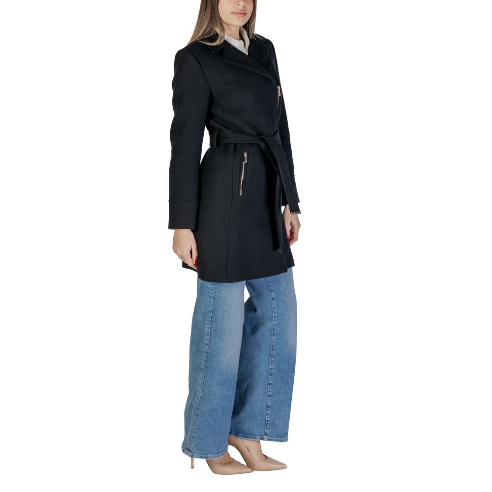Morgan De Toi Black Wool Coat Morgan De Toi