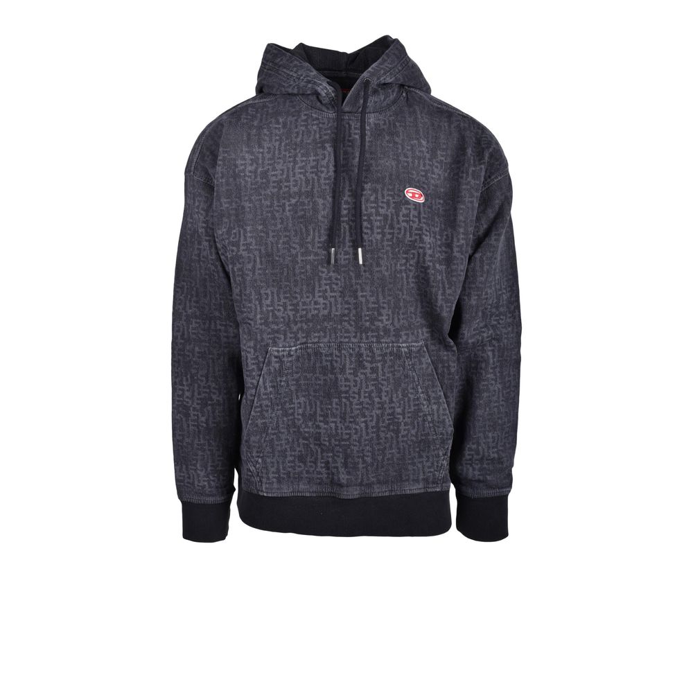 Diesel Gray Cotton Hoody Diesel