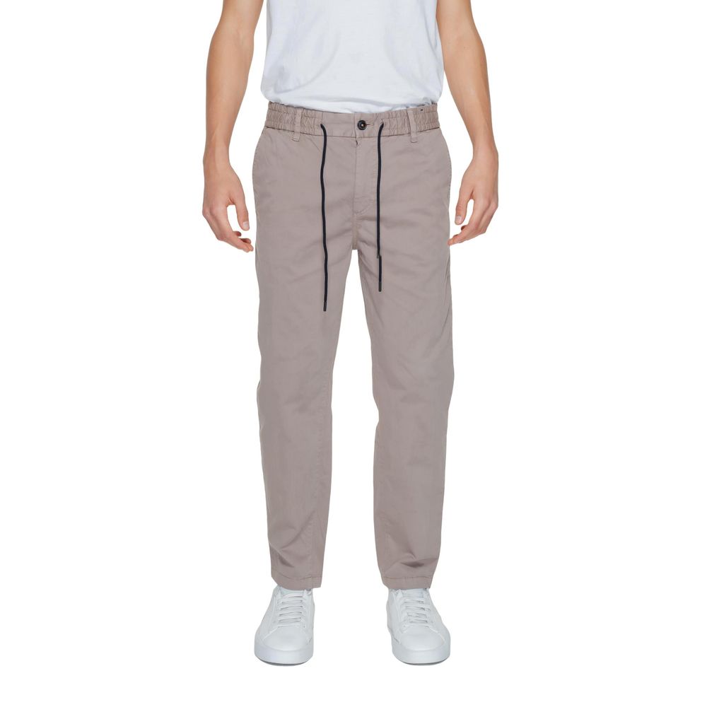 Hugo Boss Brown Cotton Pant Hugo Boss