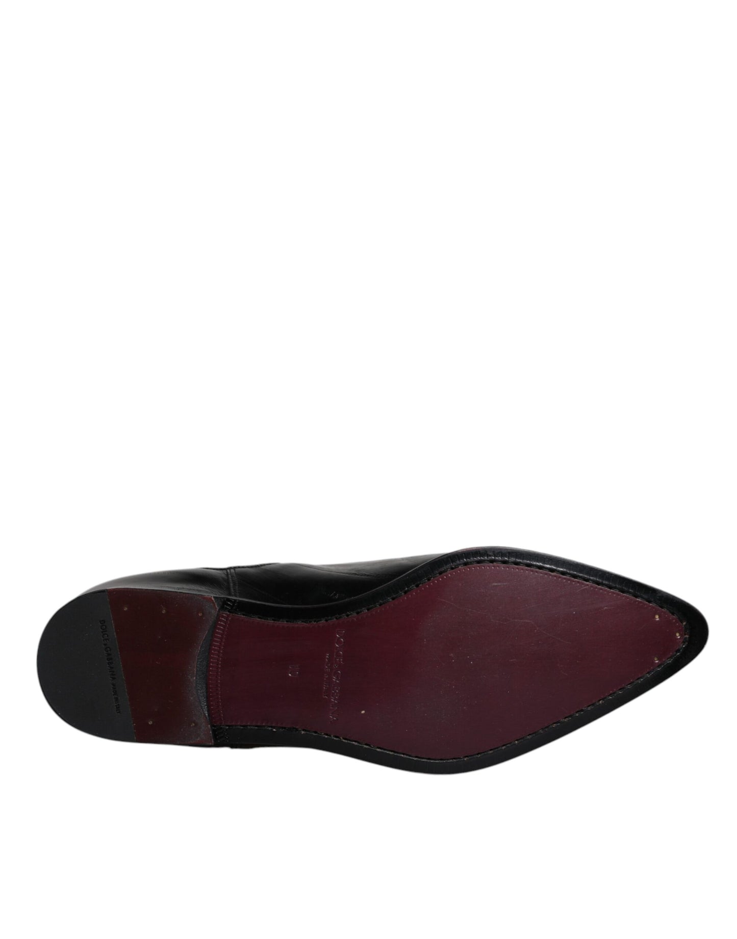 Dolce & Gabbana Black Leather Chelsea Men Ankle Boots Shoes Dolce & Gabbana