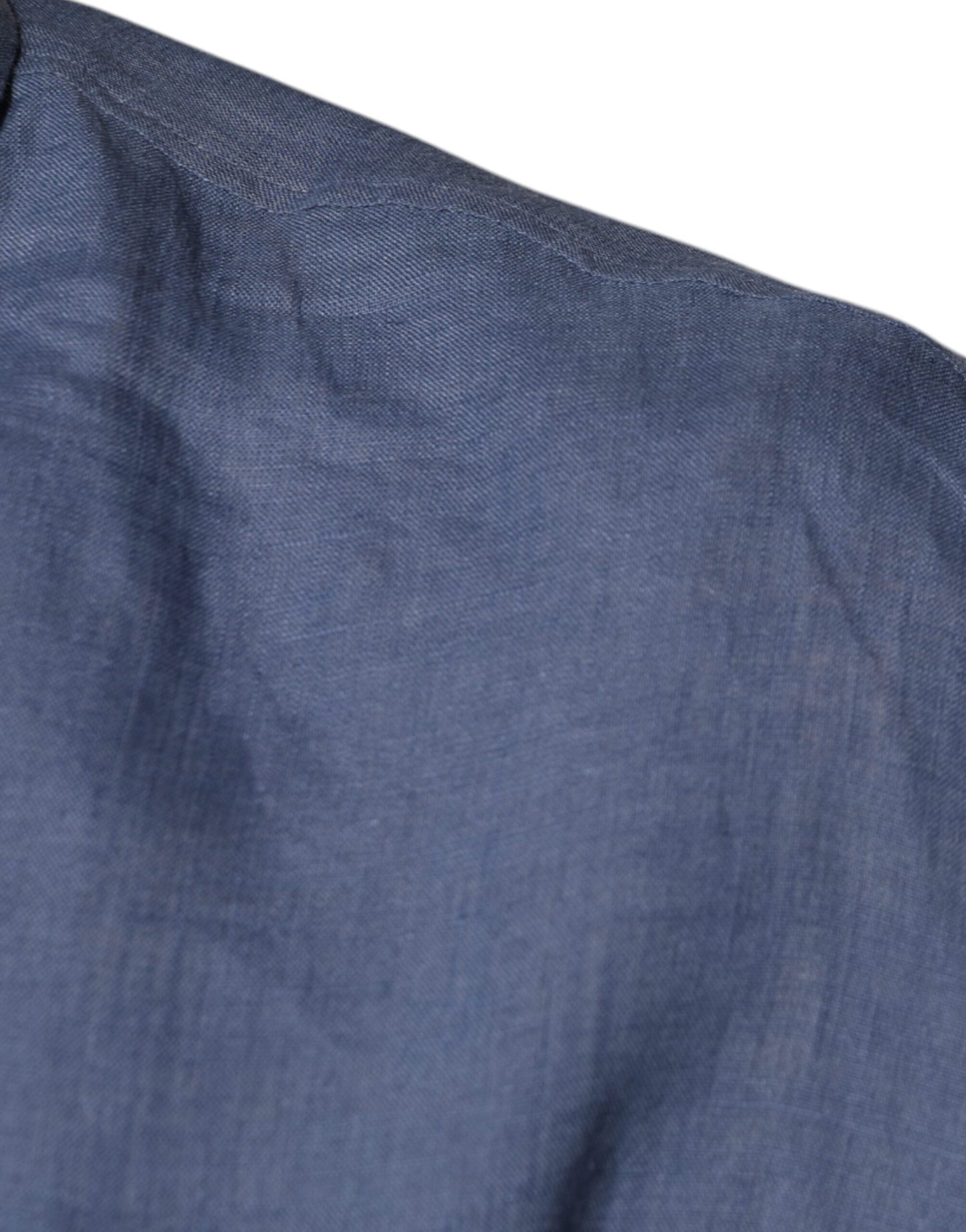 Dolce & Gabbana Blue Logo Long Sleeve Button Down Casual Shirt Dolce & Gabbana