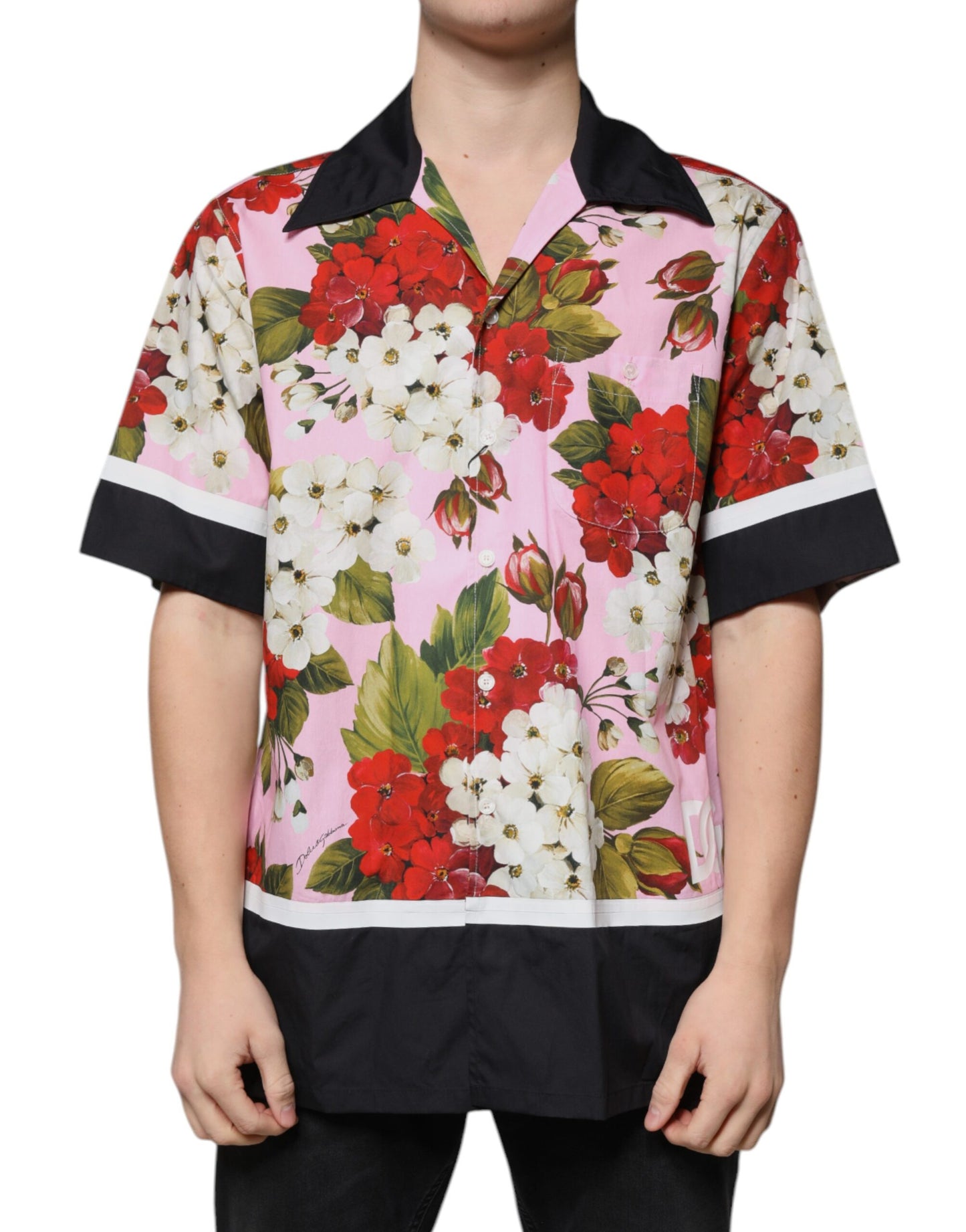 Dolce & Gabbana Multicolor Floral Button Down Casual Shirt Dolce & Gabbana