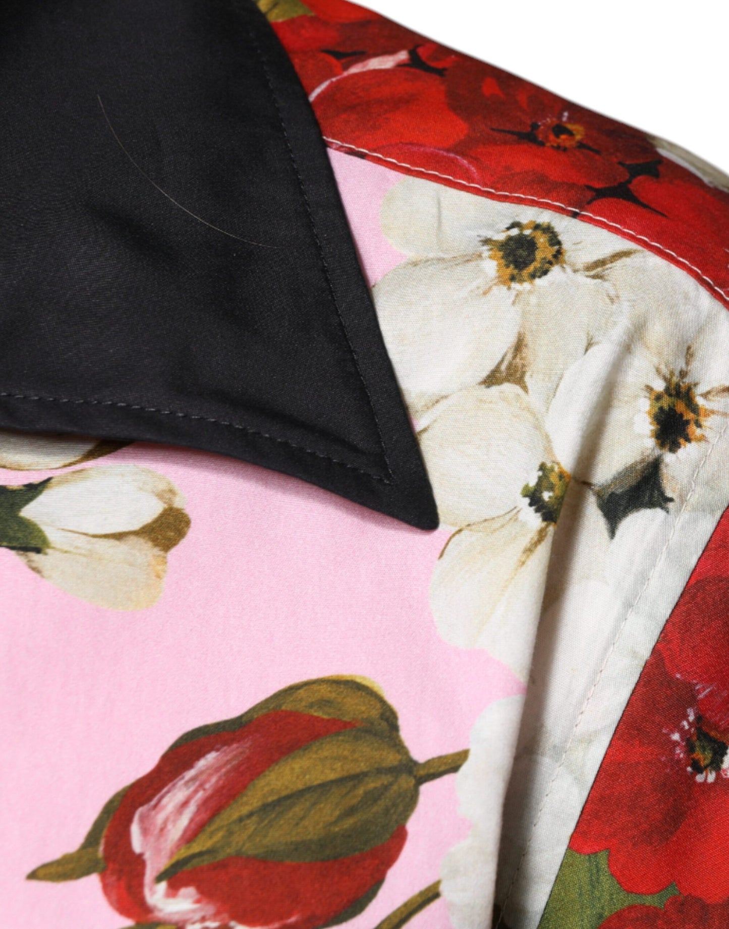 Dolce & Gabbana Multicolor Floral Button Down Casual Shirt Dolce & Gabbana