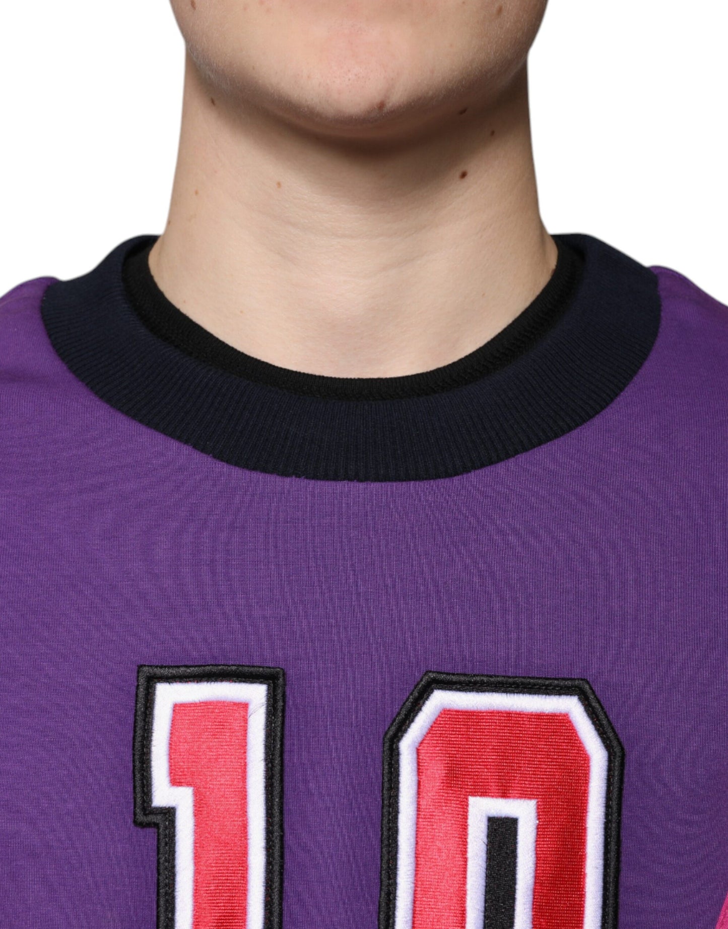 Dolce & Gabbana Multicolor Crew Neck Men Sweatshirt Sweater Dolce & Gabbana