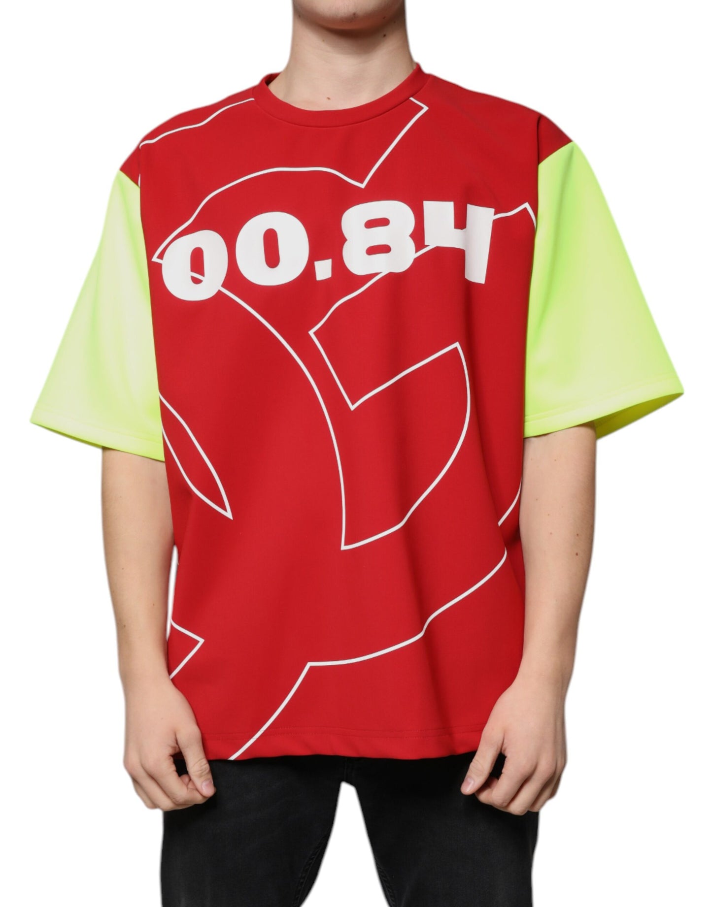 Dolce & Gabbana Multicolor Logo Cotton Men Crew Neck T-shirt Dolce & Gabbana
