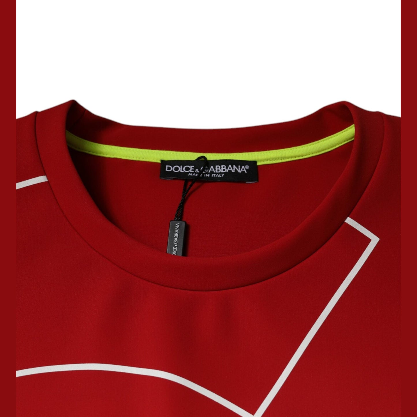 Dolce & Gabbana Multicolor Logo Cotton Men Crew Neck T-shirt