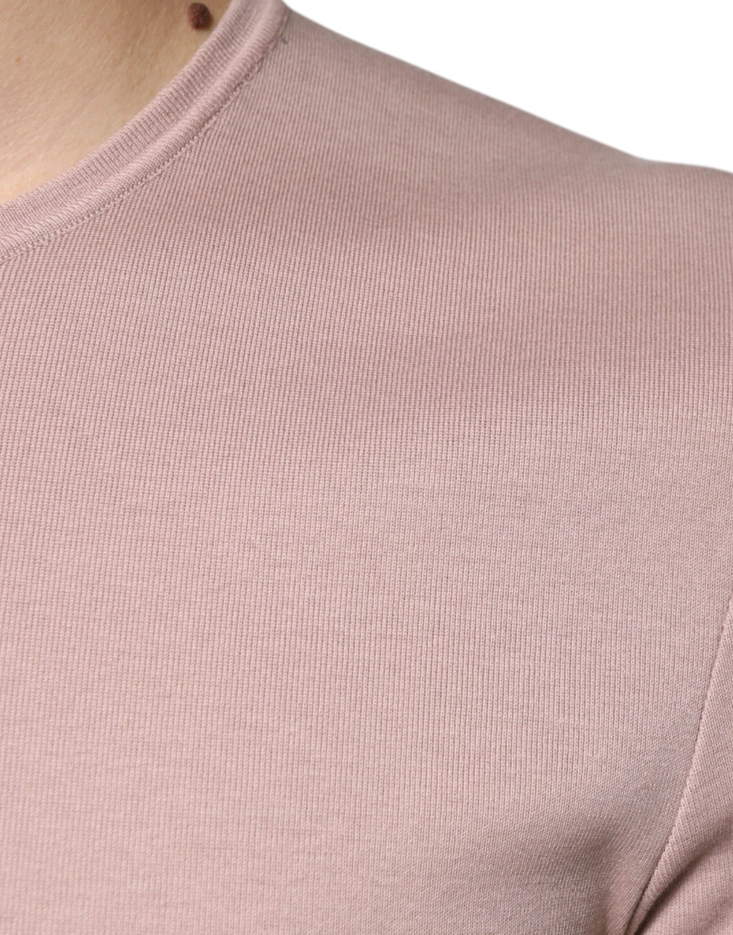 Dolce & Gabbana Brown Cotton Short Sleeves Round Neck T-shirt Dolce & Gabbana