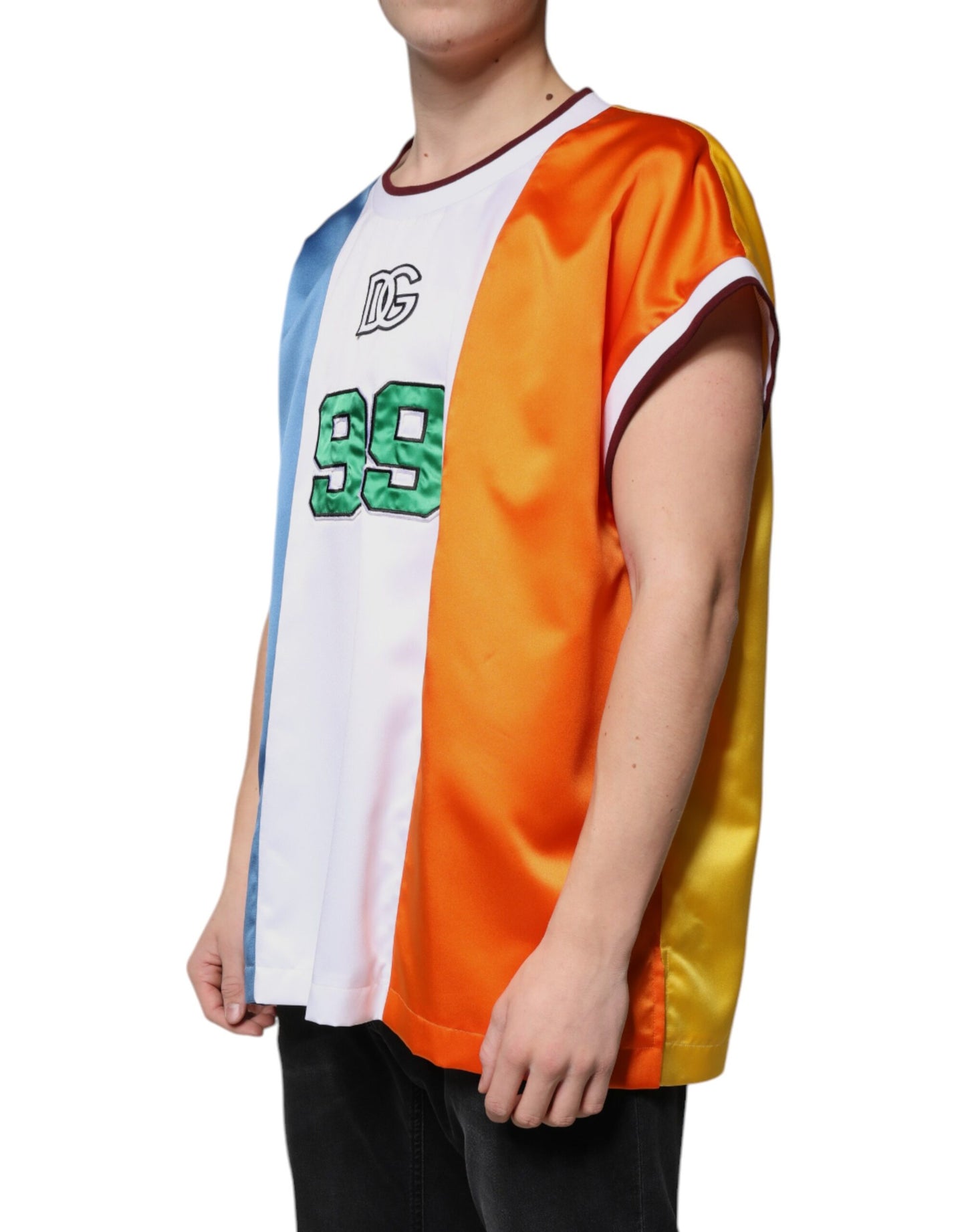 Dolce & Gabbana Multicolor Jersey Tank Sleeveless T-shirt Dolce & Gabbana