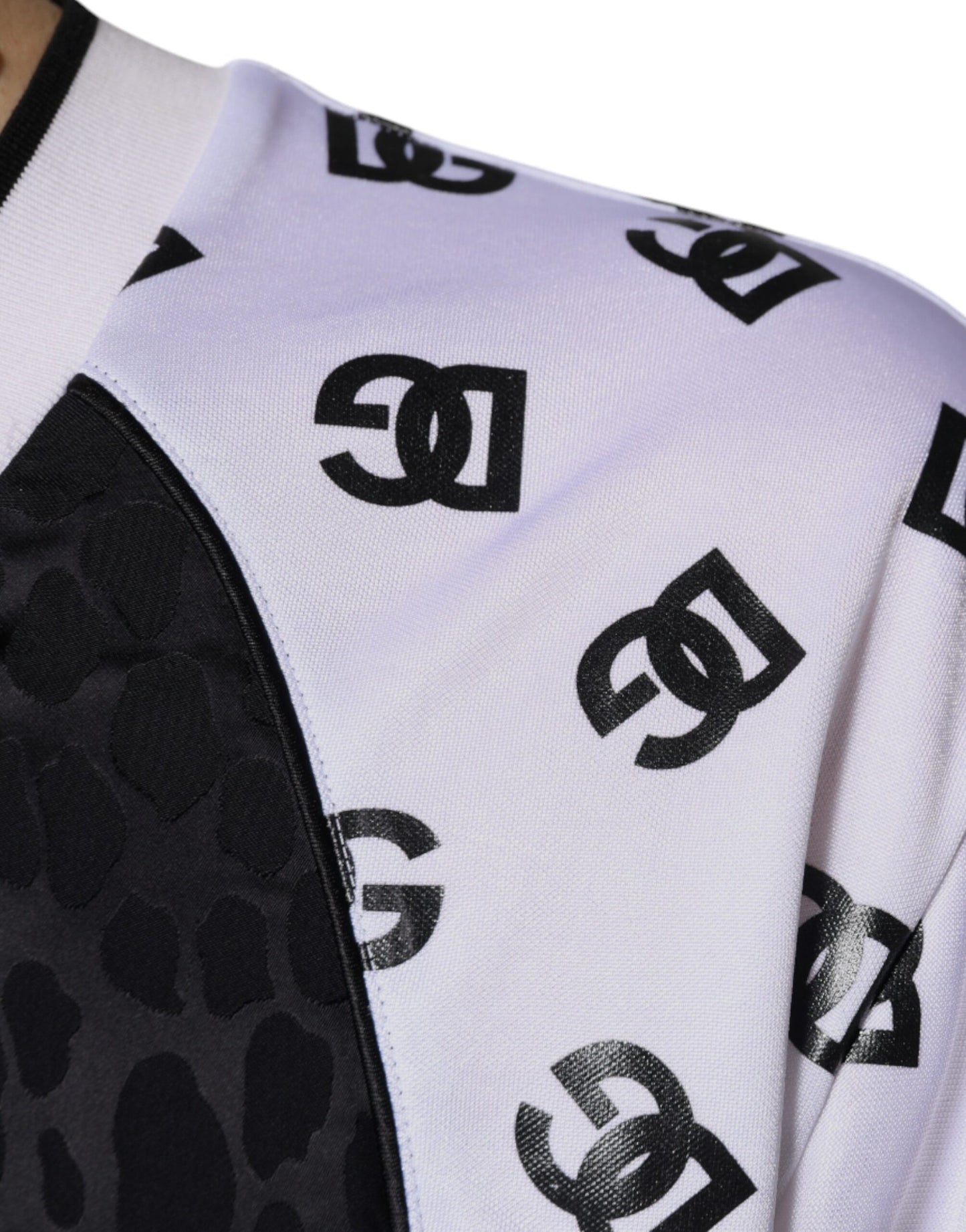 Dolce & Gabbana Black White Logo Men Short Sleeves T-shirt Dolce & Gabbana