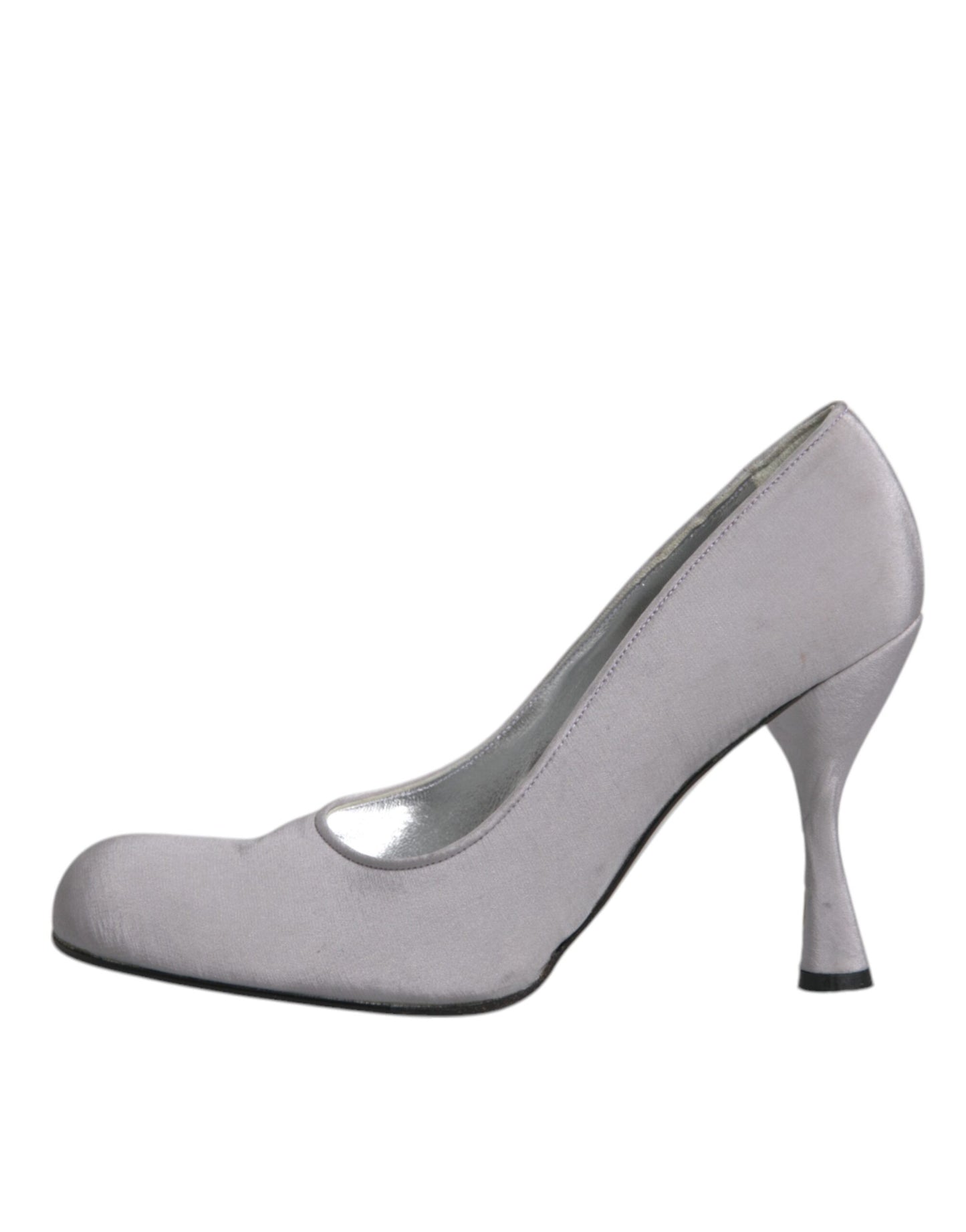 Dolce & Gabbana Gray Suede Leather High Heel Pumps Shoes Dolce & Gabbana