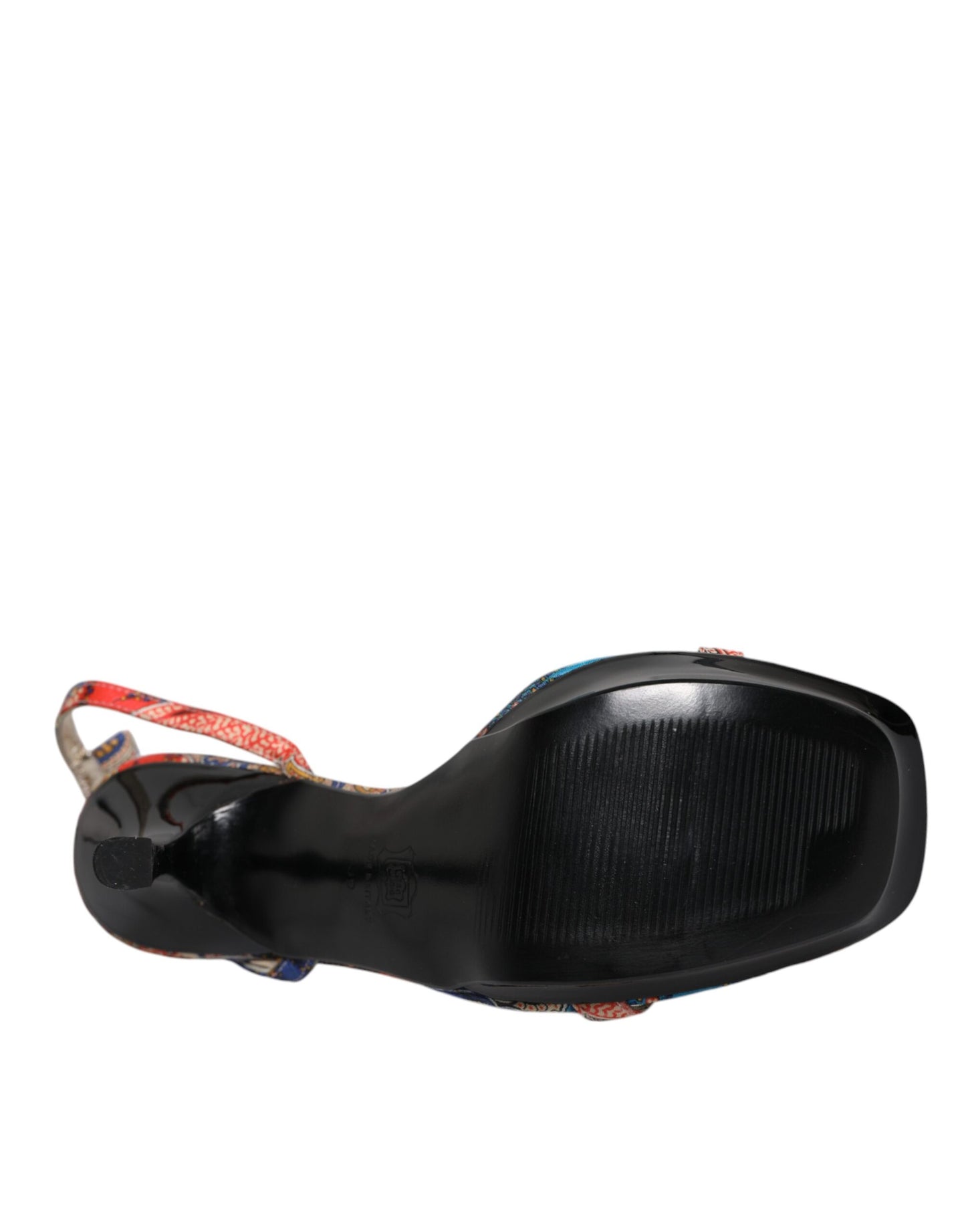 Dolce & Gabbana Multicolor Floral High Heels Sandals Shoes Dolce & Gabbana