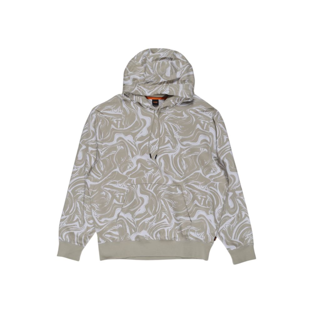 Hugo Boss Beige Cotton Hoody Hugo Boss