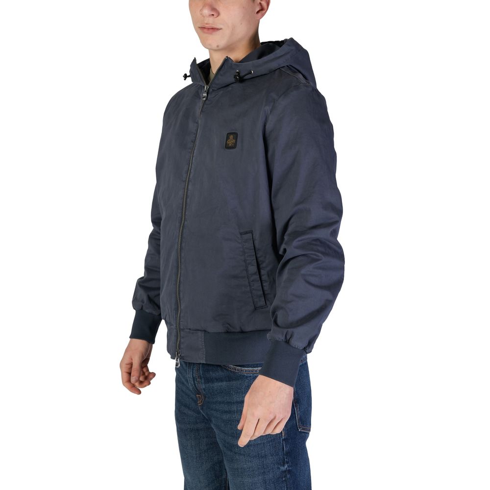 Refrigiwear Blue Cotton Jackets & Coat Refrigiwear