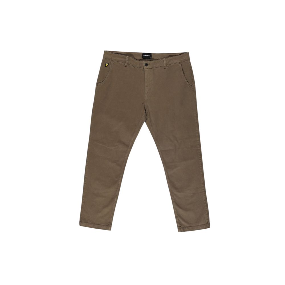 Lyle & Scott Beige Cotton Pant Lyle & Scott