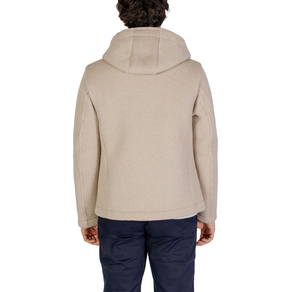 Hydra Clothing Beige Polyester Jackets & Coat Hydra Clothing