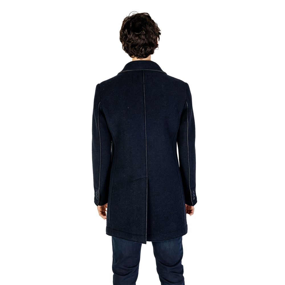 Hydra Clothing Blue Wool Coat Hydra Clothing