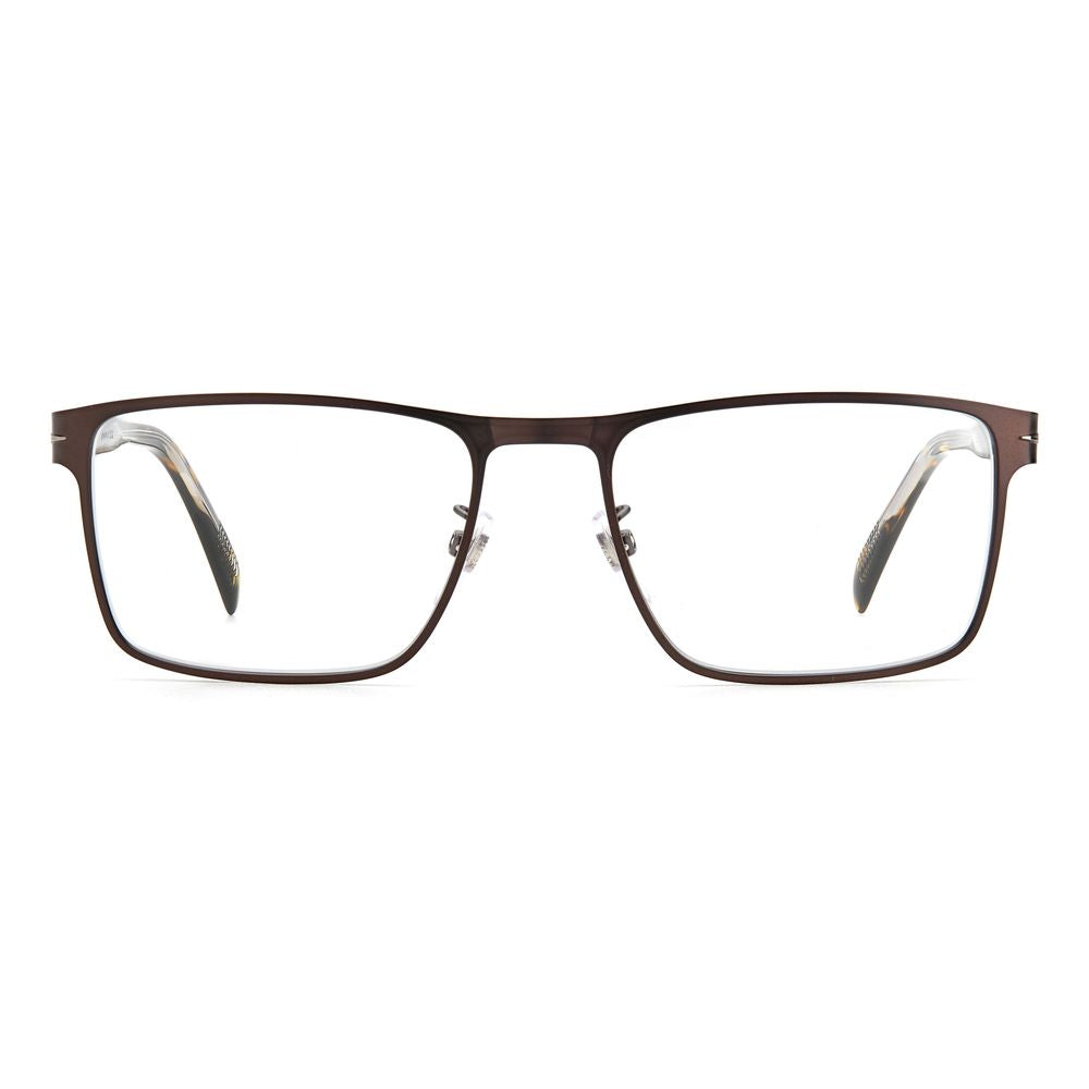 David Beckham Brown Metal Glasses Frames