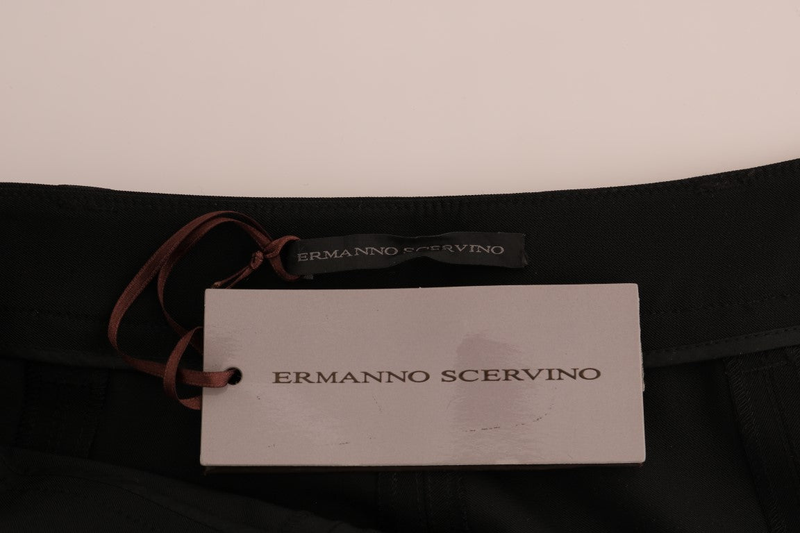 Ermanno Scervino Black Stretch Leggings Pants Ermanno Scervino
