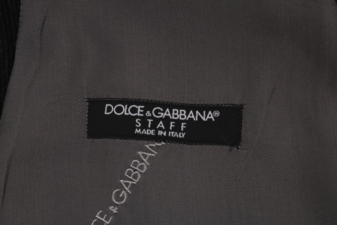 Dolce & Gabbana Black STAFF Cotton Rayon Vest Dolce & Gabbana