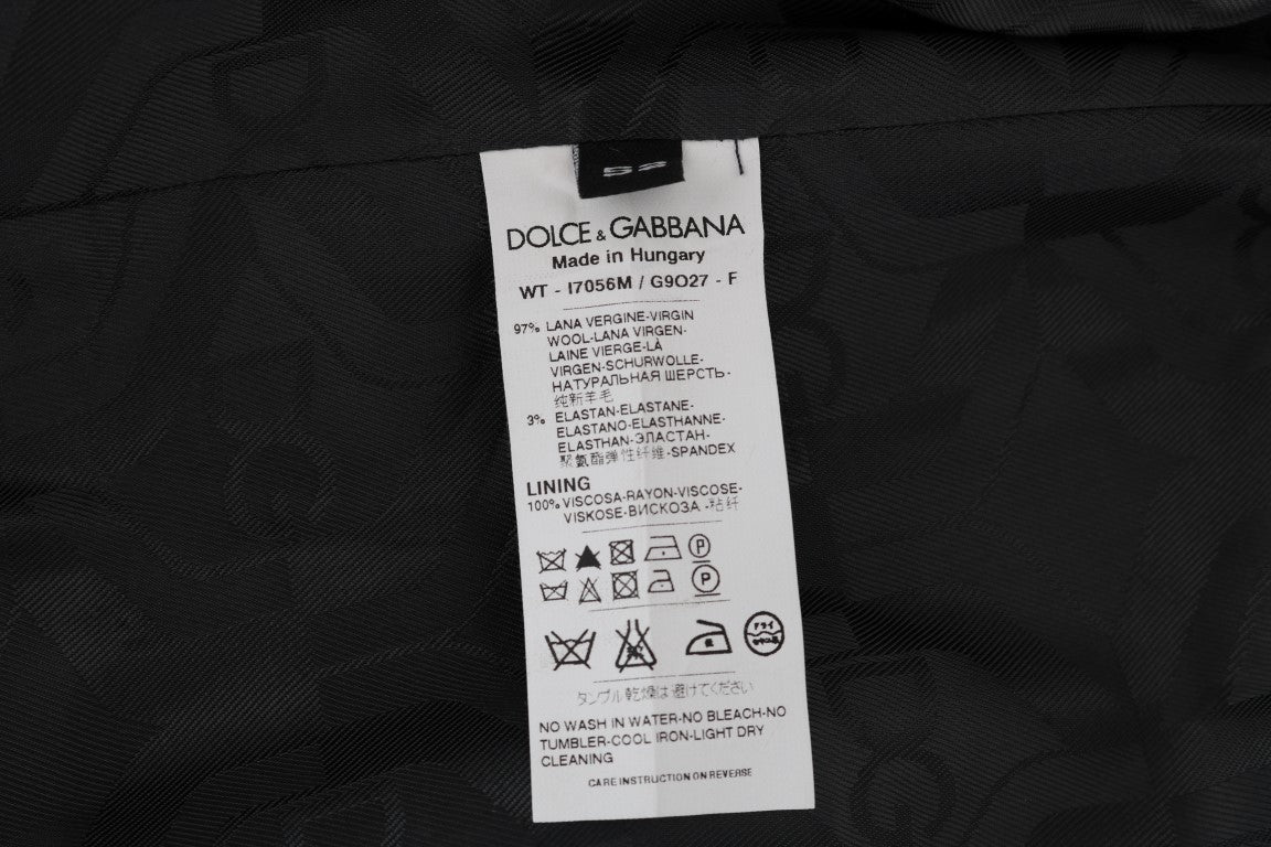 Dolce & Gabbana Gray Wool Stretch Vest Dolce & Gabbana