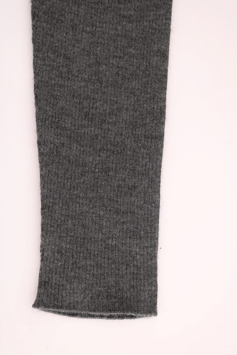 Dolce & Gabbana Gray Cashmere Stretch Tights Dolce & Gabbana
