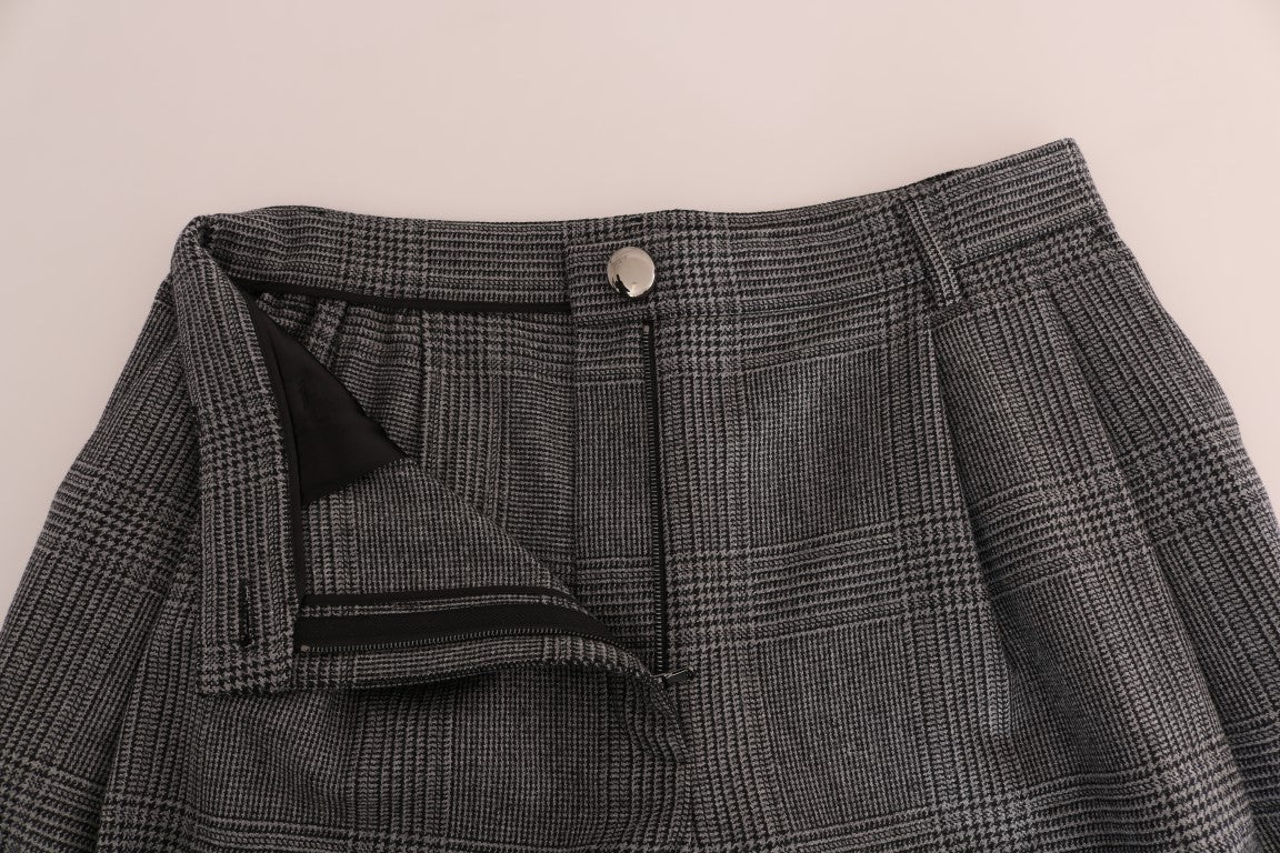 Dolce & Gabbana Gray Wool Capri Pants Dolce & Gabbana