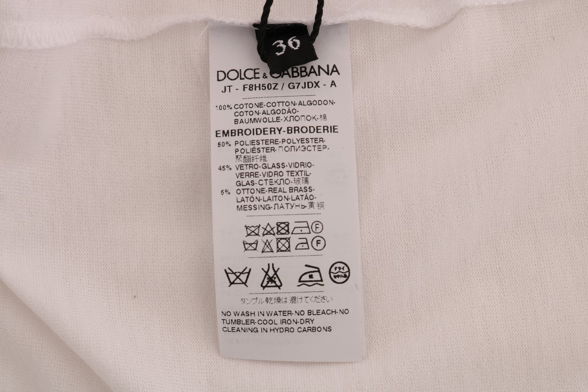 Dolce & Gabbana White Cotton Fairy Tale T-Shirt Dolce & Gabbana