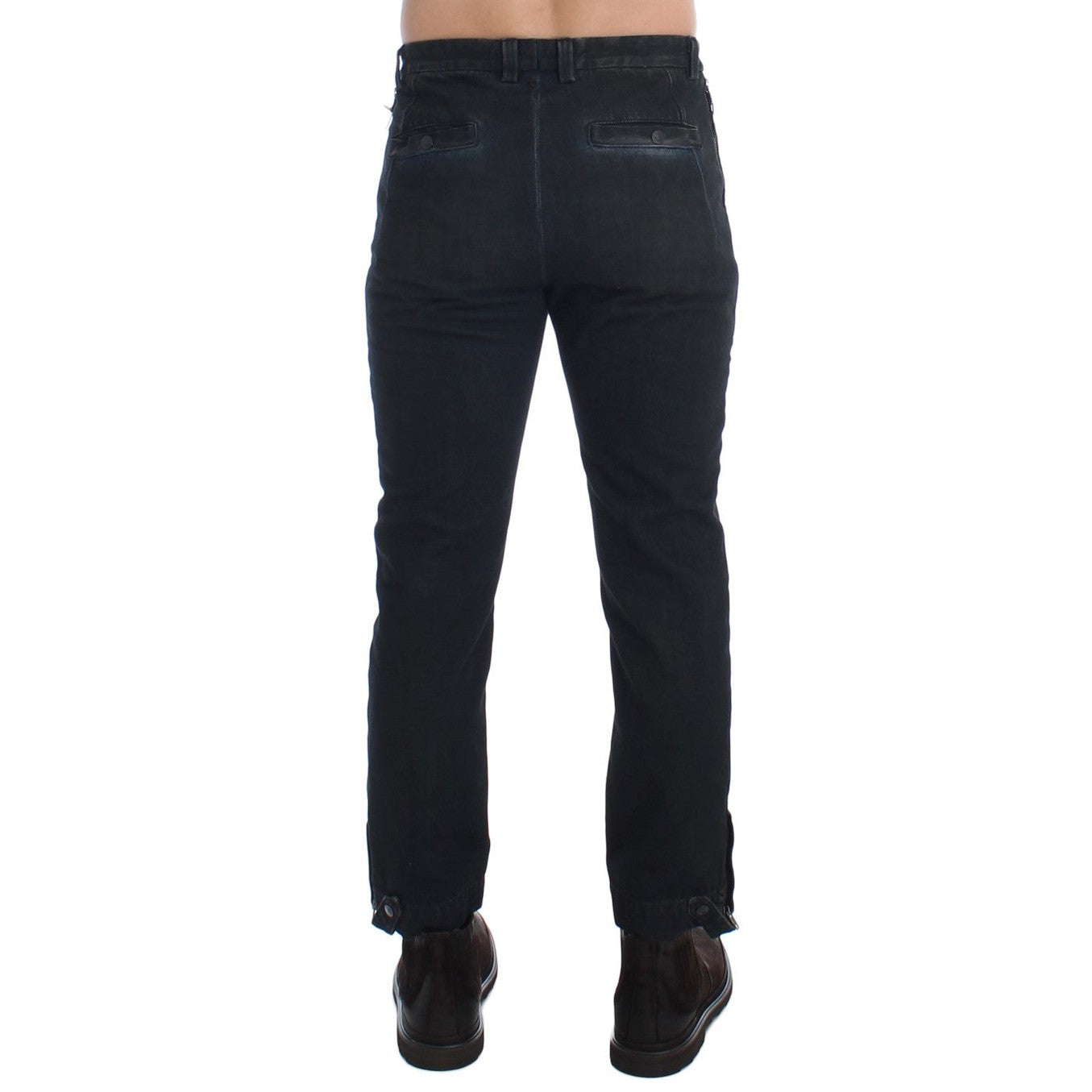 Costume National Blue Cotton Slim Pants Denim Jeans Costume National