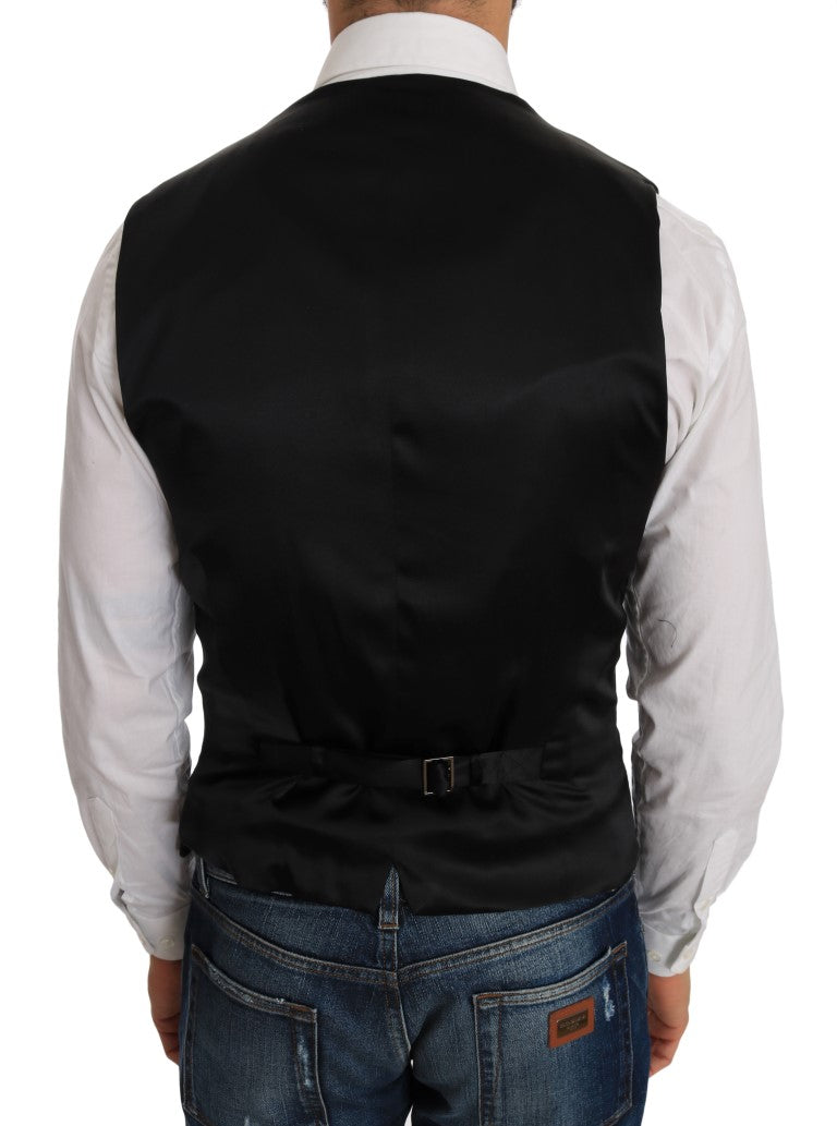 Dolce & Gabbana Black Polka Dot Pattern Vest Dolce & Gabbana