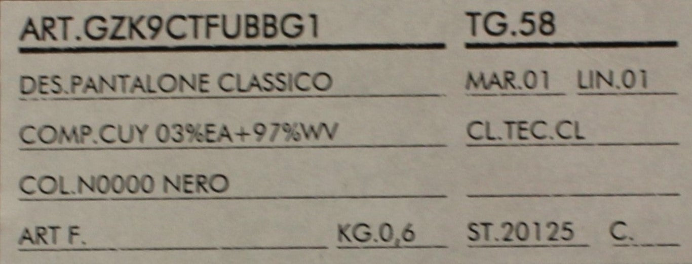 Dolce & Gabbana Black Wool Stretch Pleated Pants Dolce & Gabbana