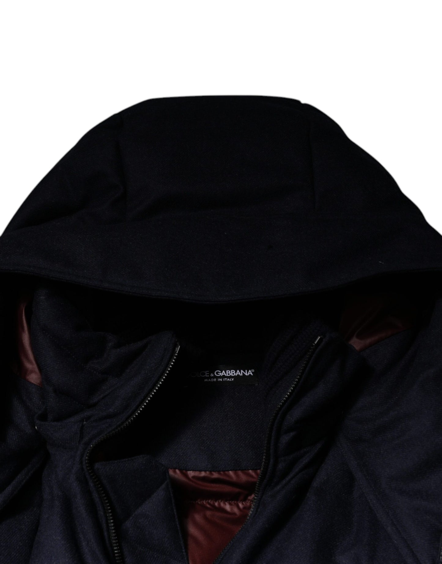 Dolce & Gabbana Black Nylon Hooded Puffer Men Coat Jacket Dolce & Gabbana