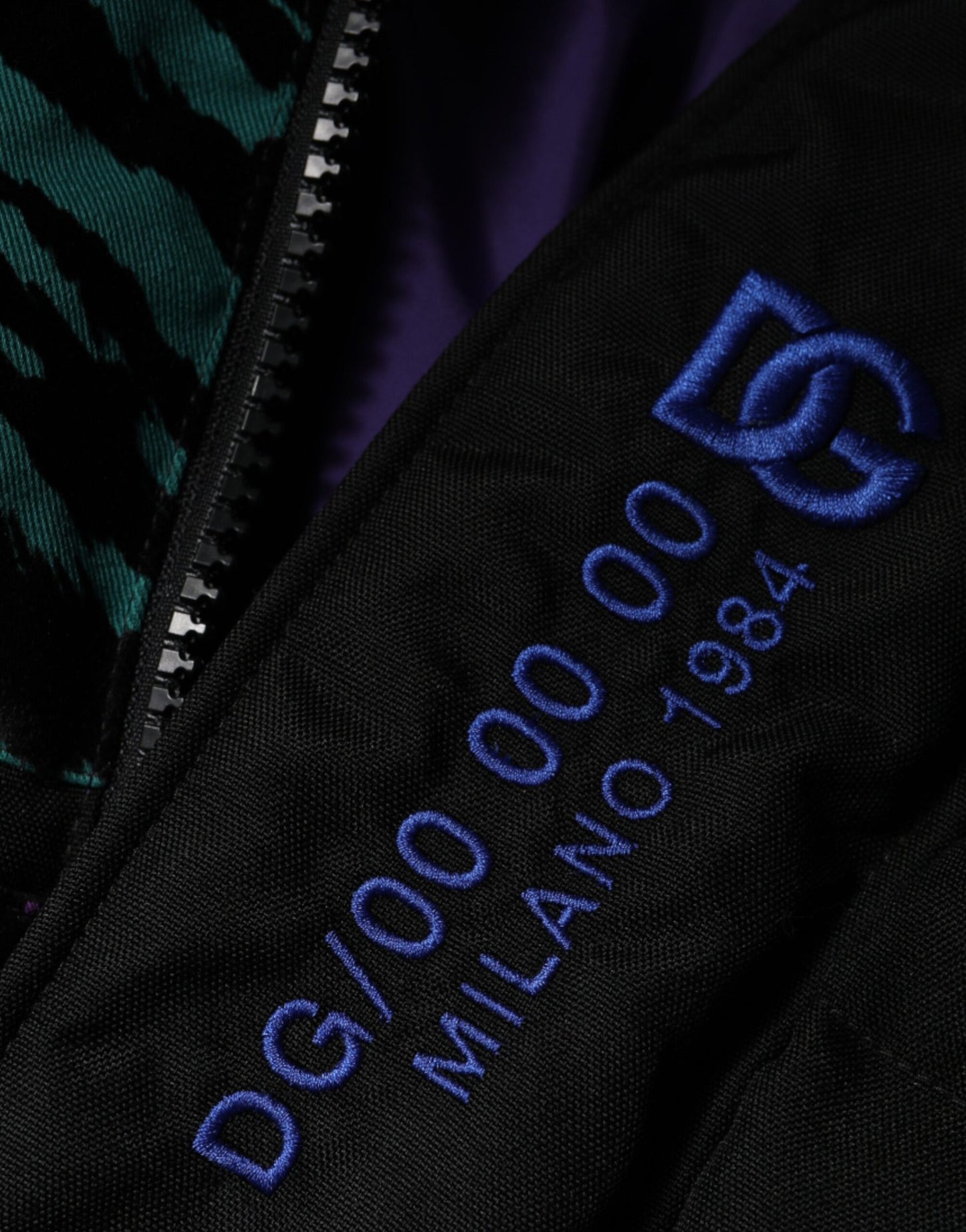 Dolce & Gabbana Black Nylon Puffer Men Full Zip Jacket Dolce & Gabbana