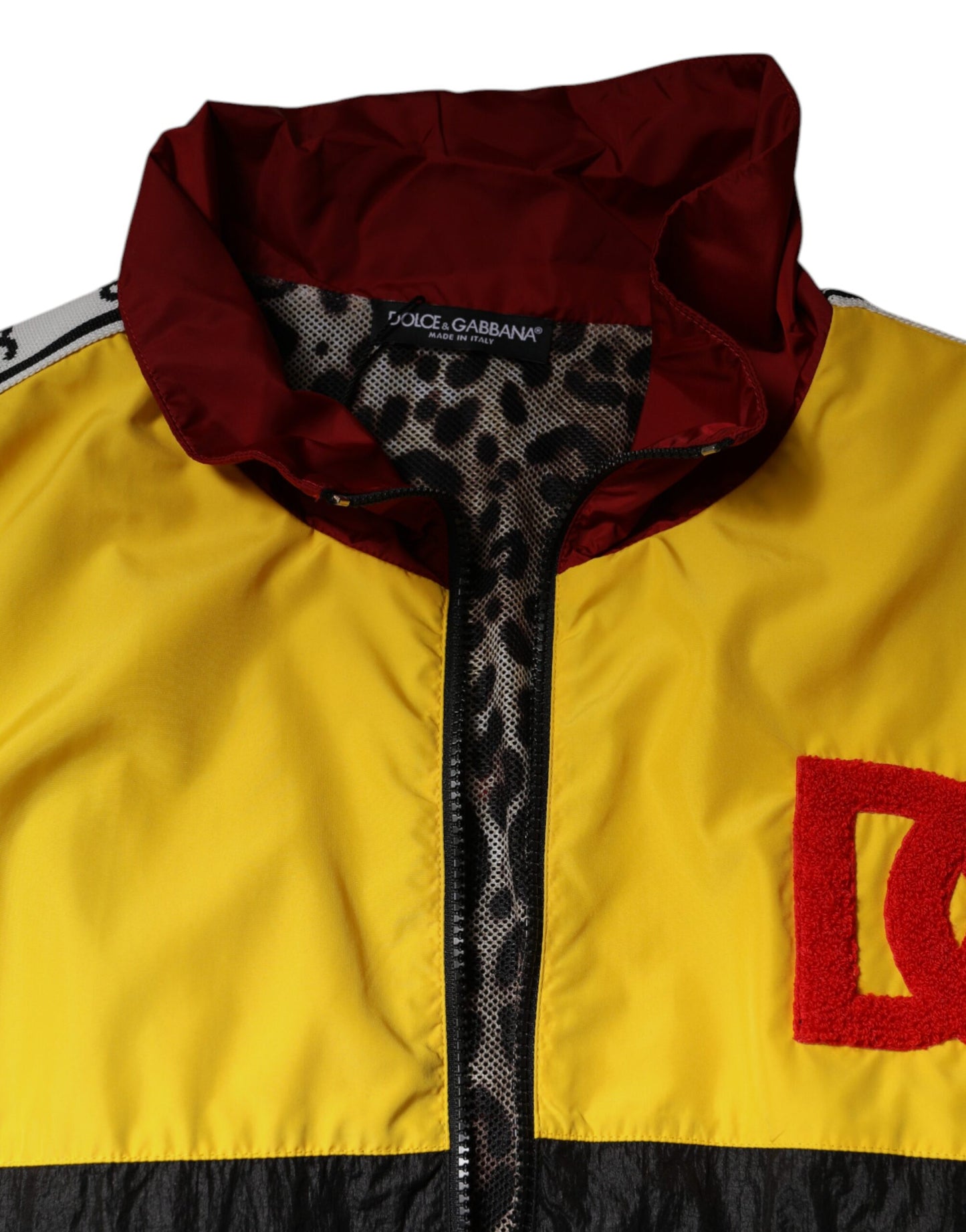 Dolce & Gabbana Multicolor Patchwork Men Full Zip Sweater Dolce & Gabbana