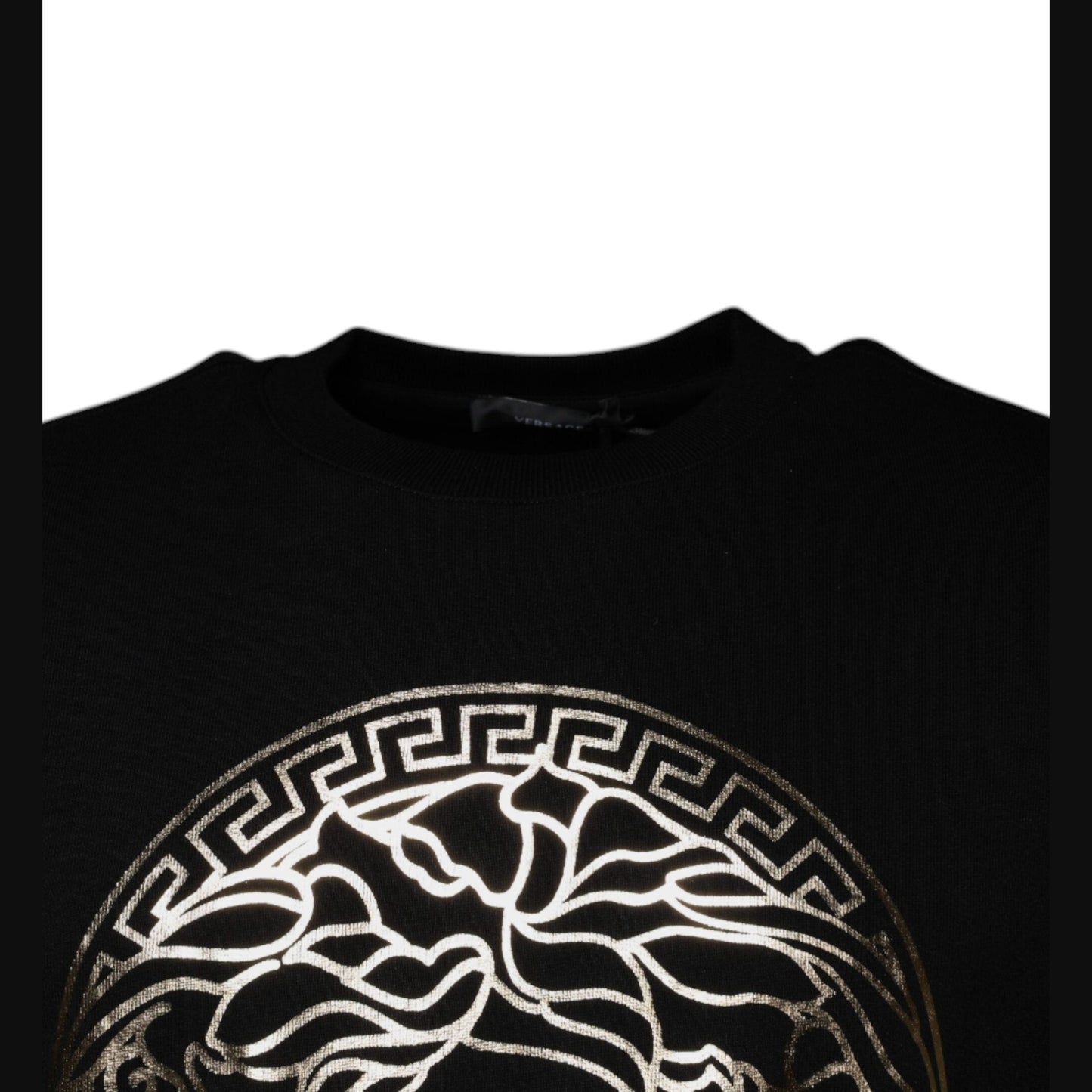 Versace Black Medusa Fleece Men Crew Neck Sweatshirt Sweater Versace