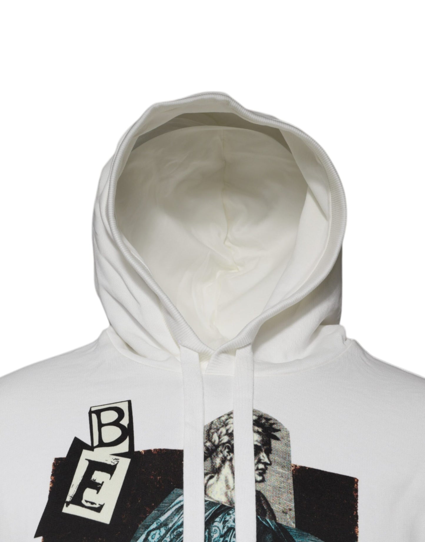 Dolce & Gabbana White Caesar Cotton Hooded Pullover Sweater Dolce & Gabbana