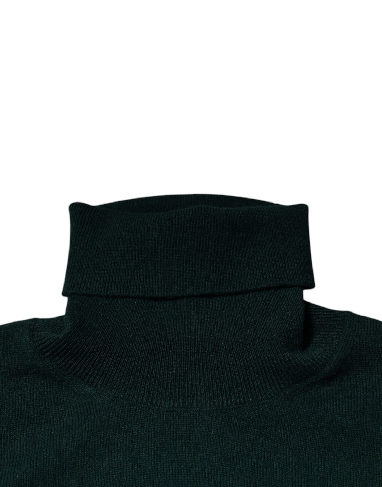 Dolce & Gabbana Green Cashmere Turtleneck Men Pullover Sweater Dolce & Gabbana