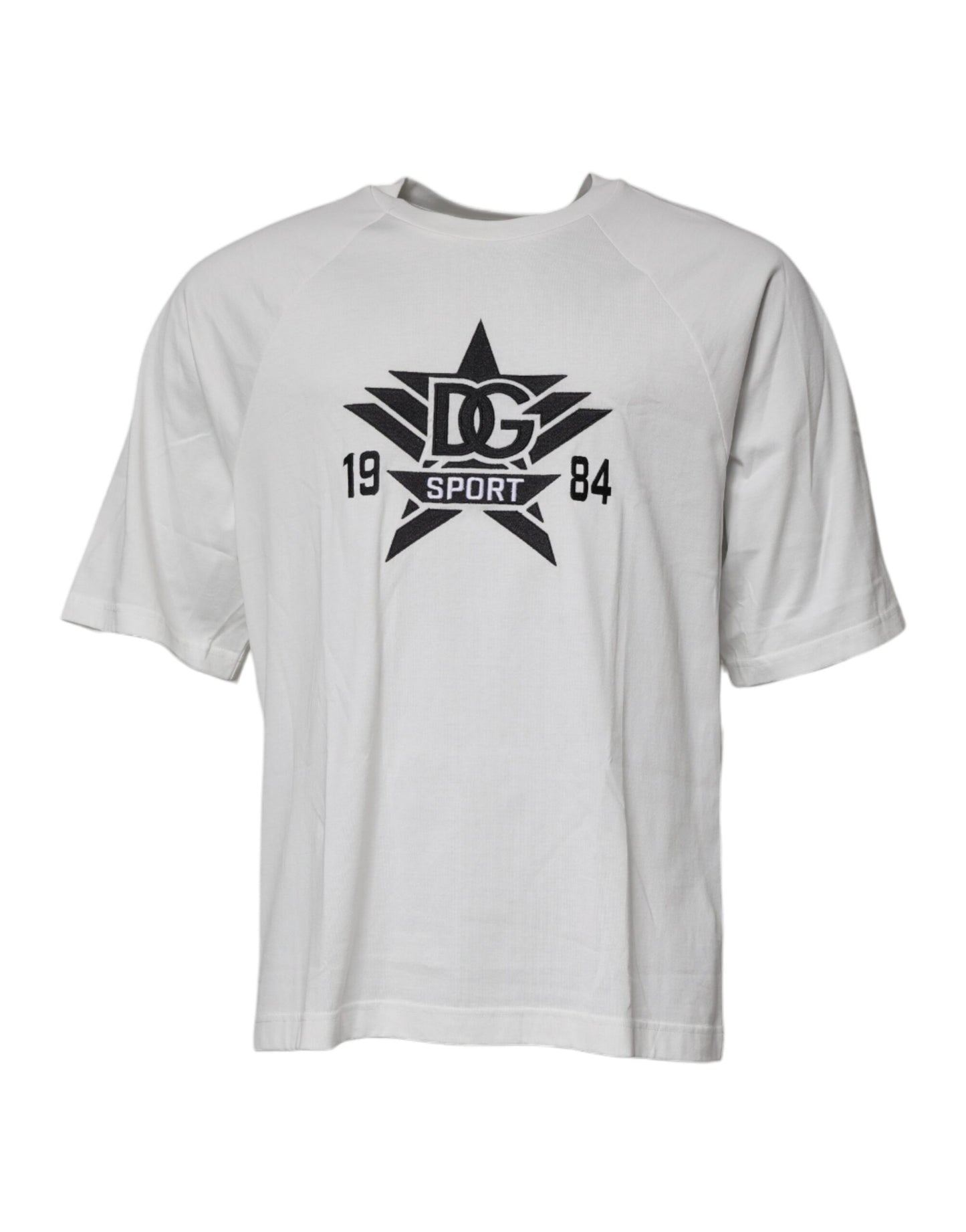 Dolce & Gabbana White DG Sport Crew Neck Short Sleeve T-shirt Dolce & Gabbana