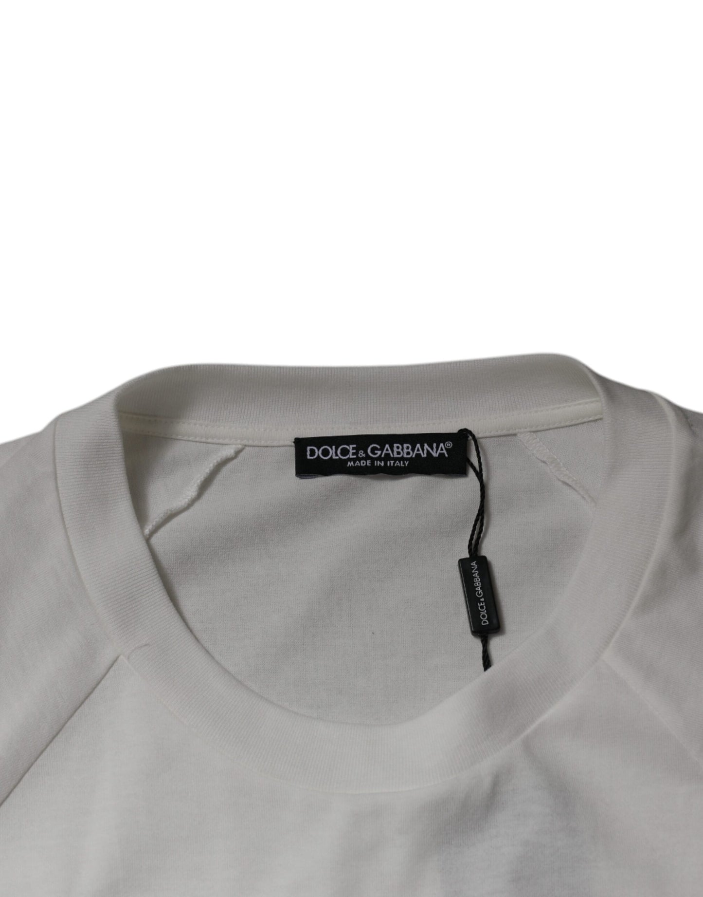 Dolce & Gabbana White DG Sport Crew Neck Short Sleeve T-shirt Dolce & Gabbana