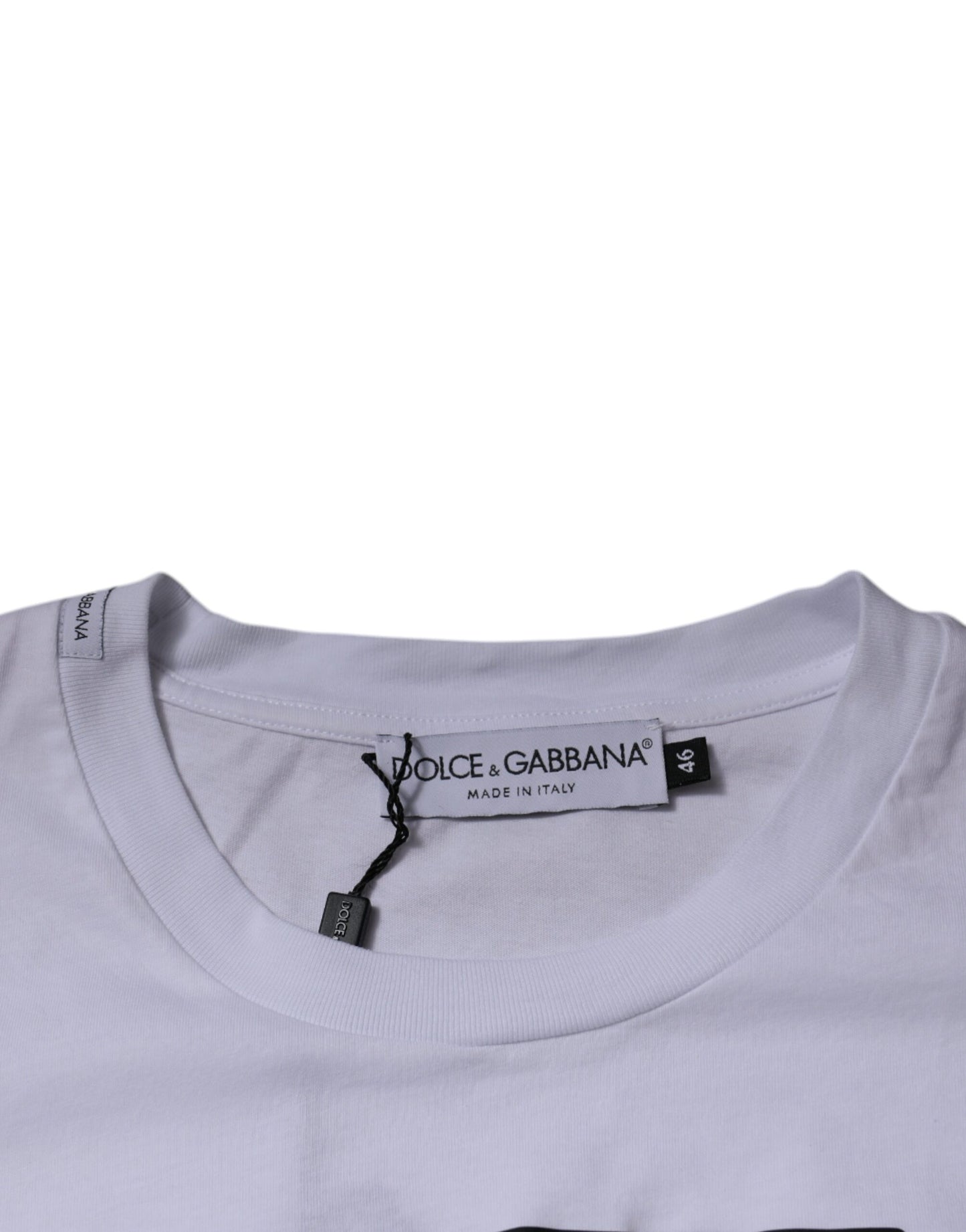 Dolce & Gabbana White DG Logo Cotton Crew Neck T-shirt Dolce & Gabbana