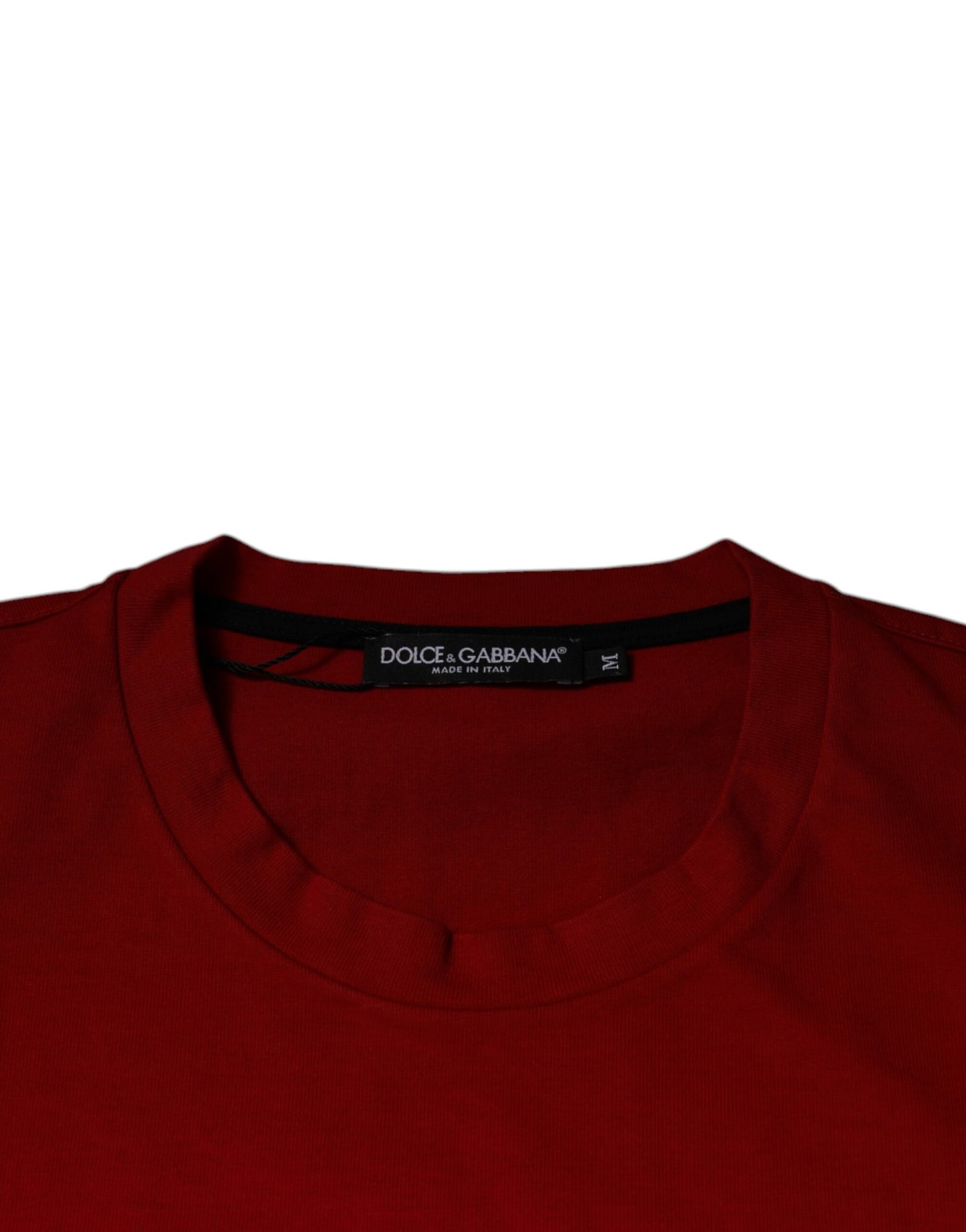 Dolce & Gabbana Red DG Eye Cotton Crew Neck T-shirt Dolce & Gabbana