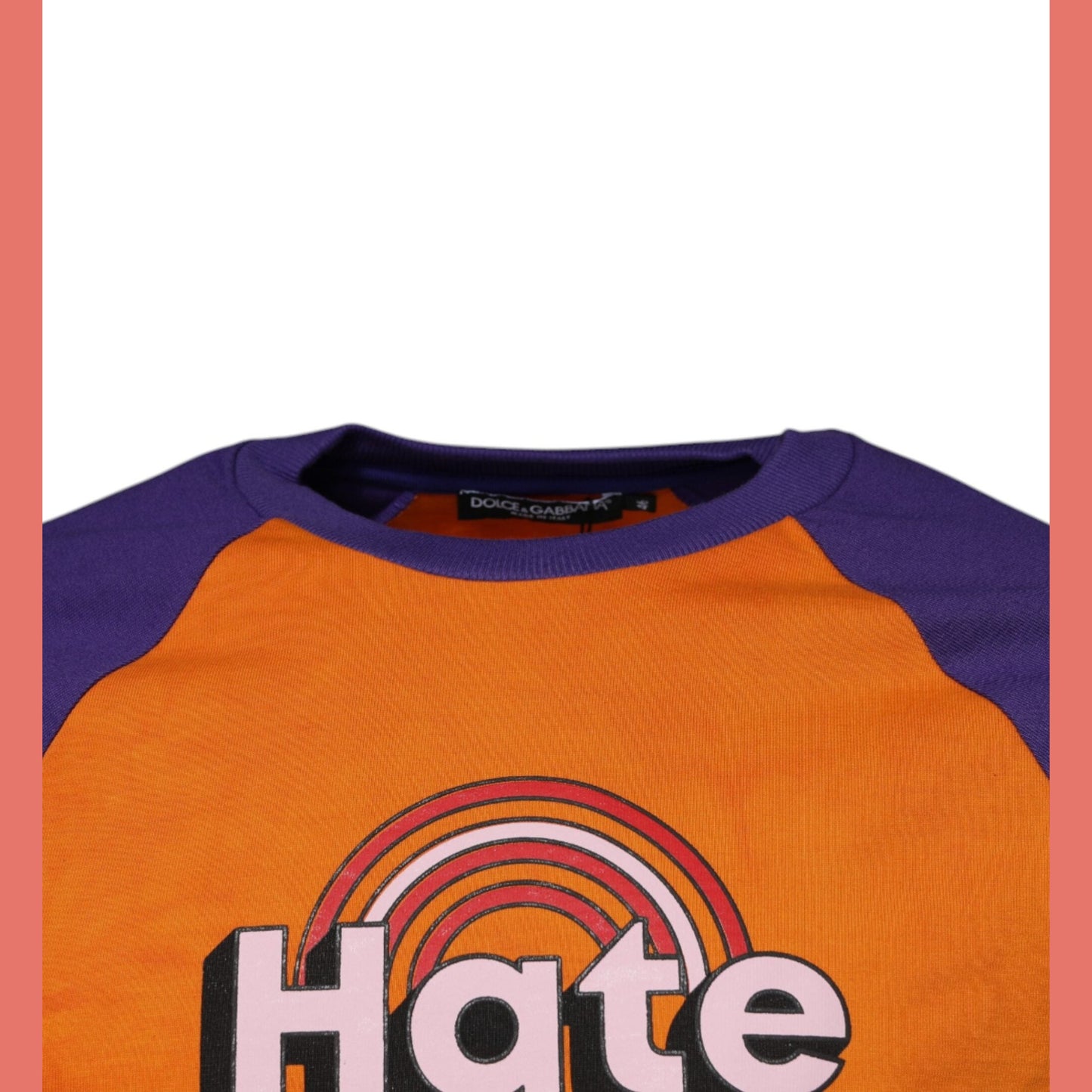 Dolce & Gabbana Orange Purple Graphic Print Short Sleeves T-shirt Dolce & Gabbana