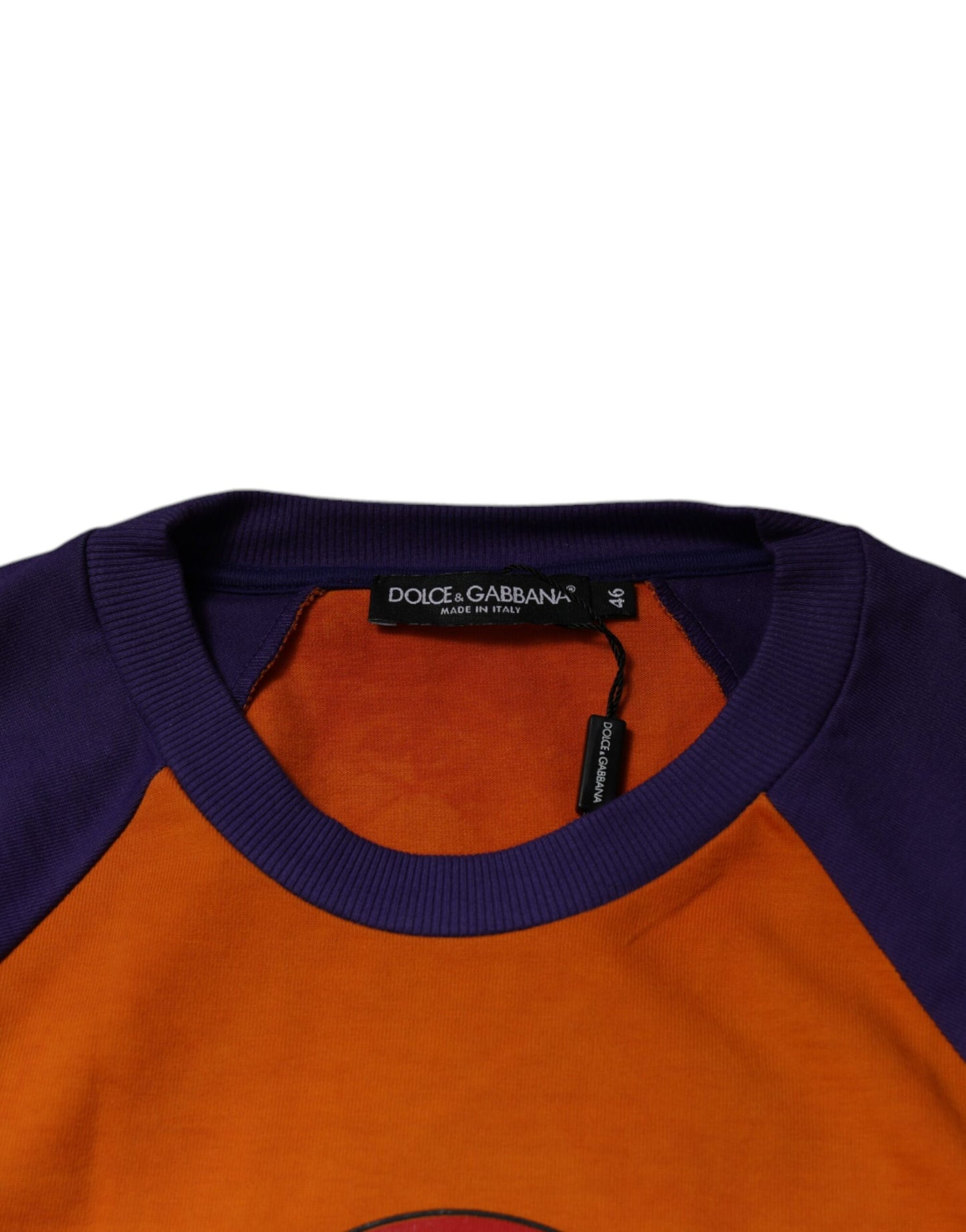 Dolce & Gabbana Orange Purple Graphic Print Short Sleeves T-shirt Dolce & Gabbana