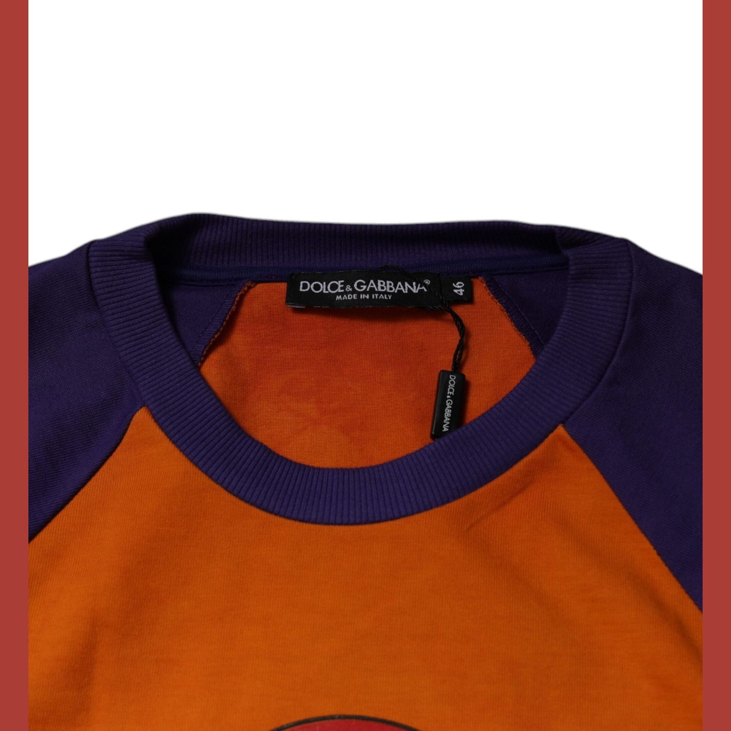 Dolce & Gabbana Orange Purple Graphic Print Short Sleeves T-shirt Dolce & Gabbana